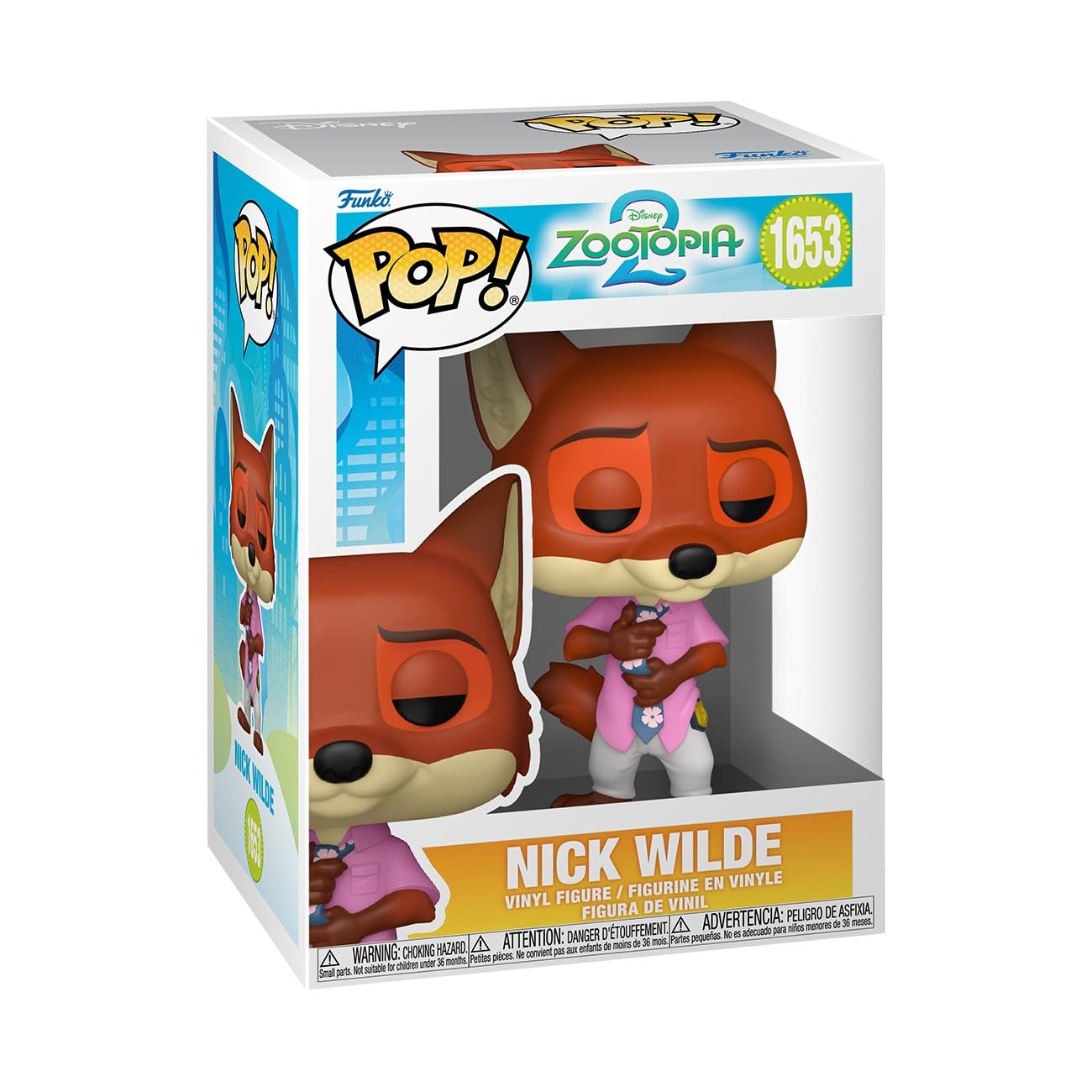 Funko Pop! Disney: Zootopia 2 - Nick Wilde Collectable Vinyl Figure