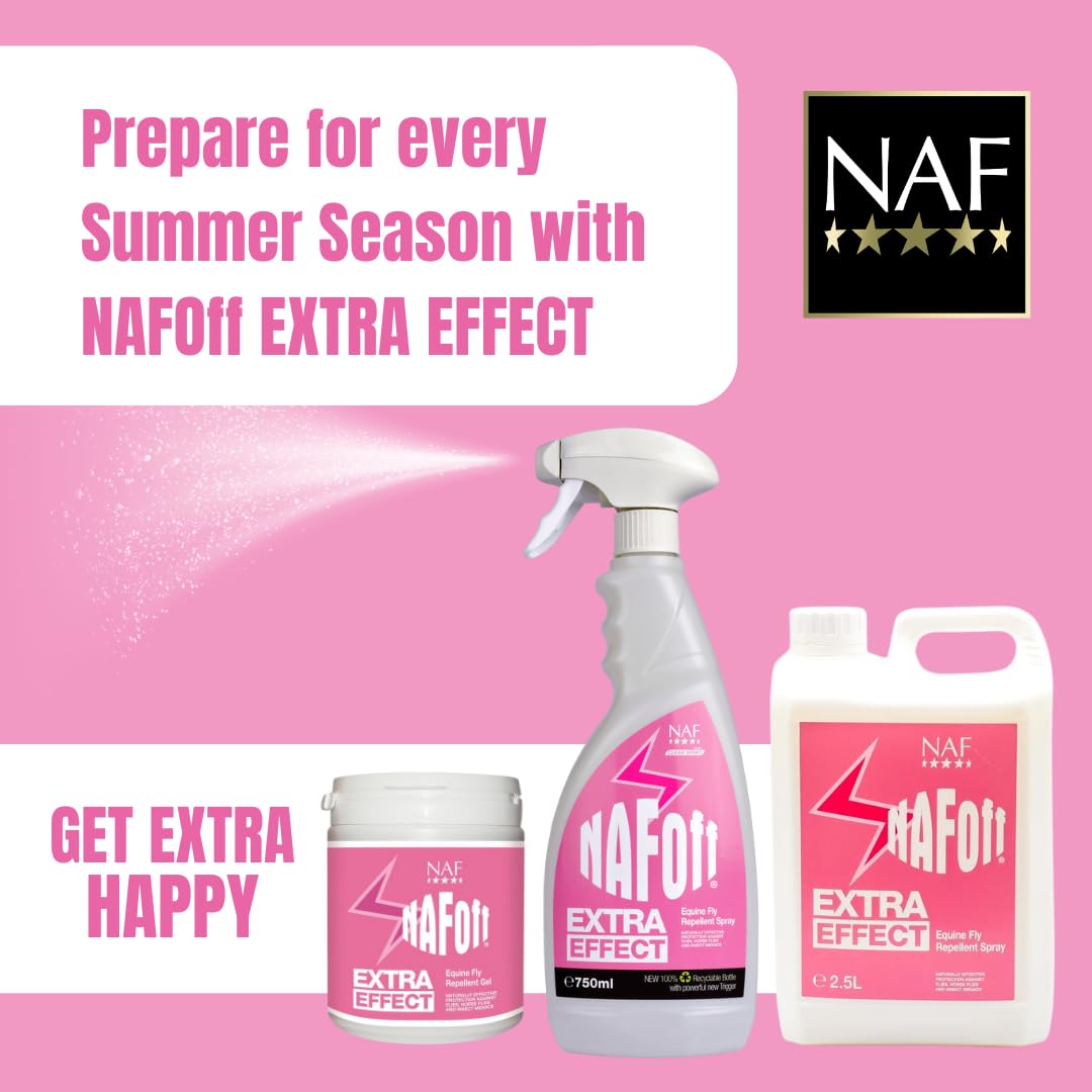 NAF Off Extra Effect Fly Repellent Spray - Natural Insect Repellent with Citronella | 750 ml