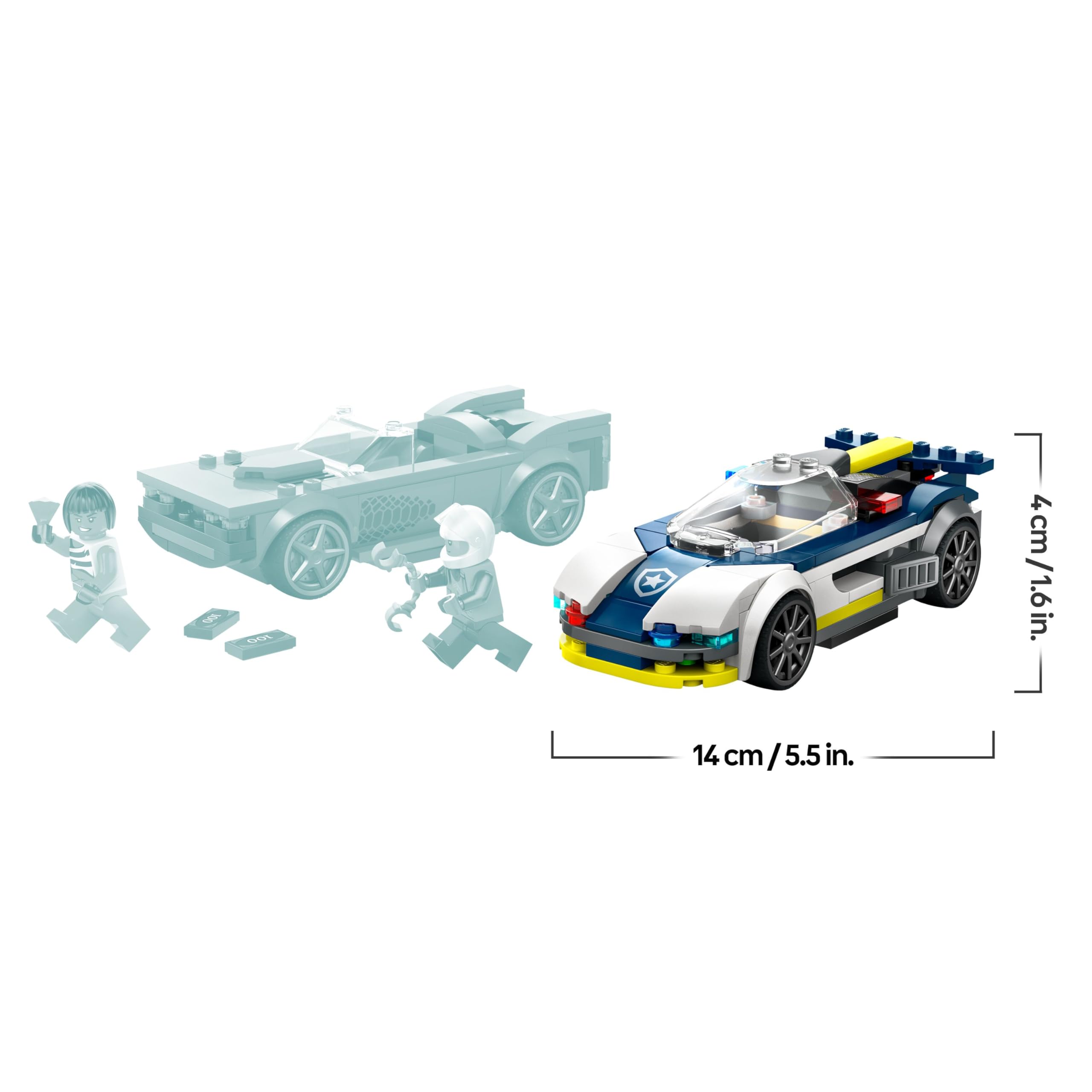 LEGO City Police Car and Muscle Car Chase Building Set | Ages 6+ | Model 60415 8