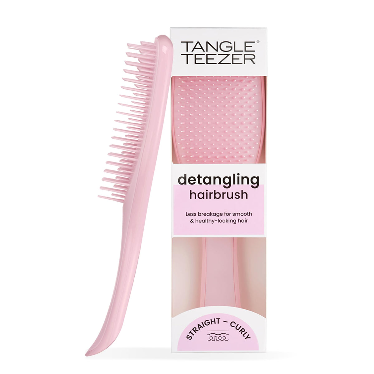 Tangle Teezer Ultimate Detangler Hairbrush - Detangles Wet & Dry Hair, Reduces Breakage | Millennial Pink