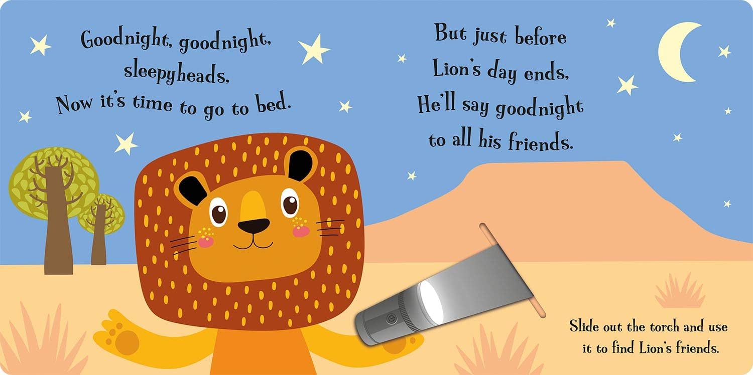 Scholastic Goodnight Lion (Magic Torch Books) by Joshua George | Hardcover for Ages 1-3 3