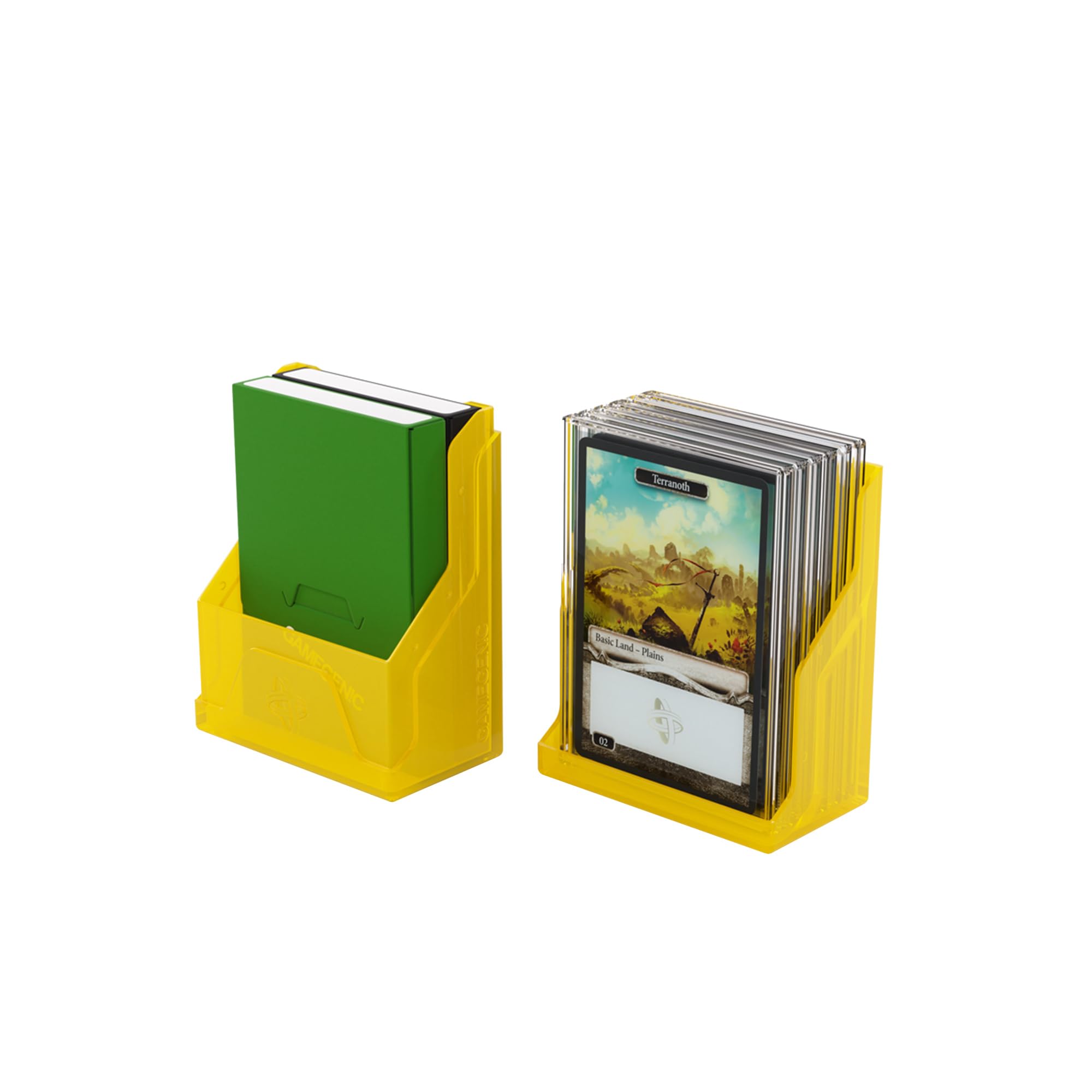 Gamegenic Bastion 50+ XL Deck Box - Compact Storage | Secure Closure | Yellow Plastic 4