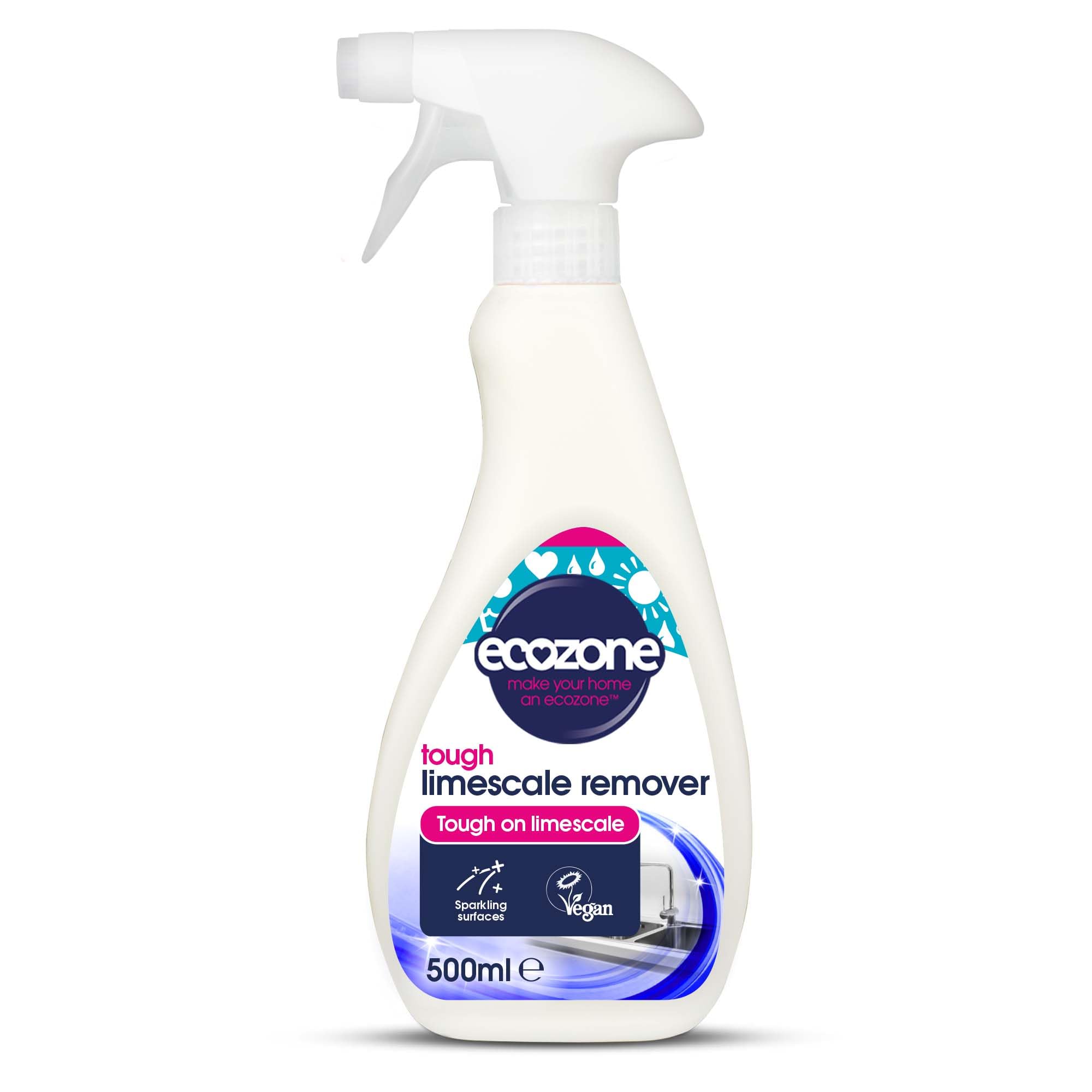 Ecozone Limescale Remover Spray for Bathroom & Kitchen | 500 ml | Unscented