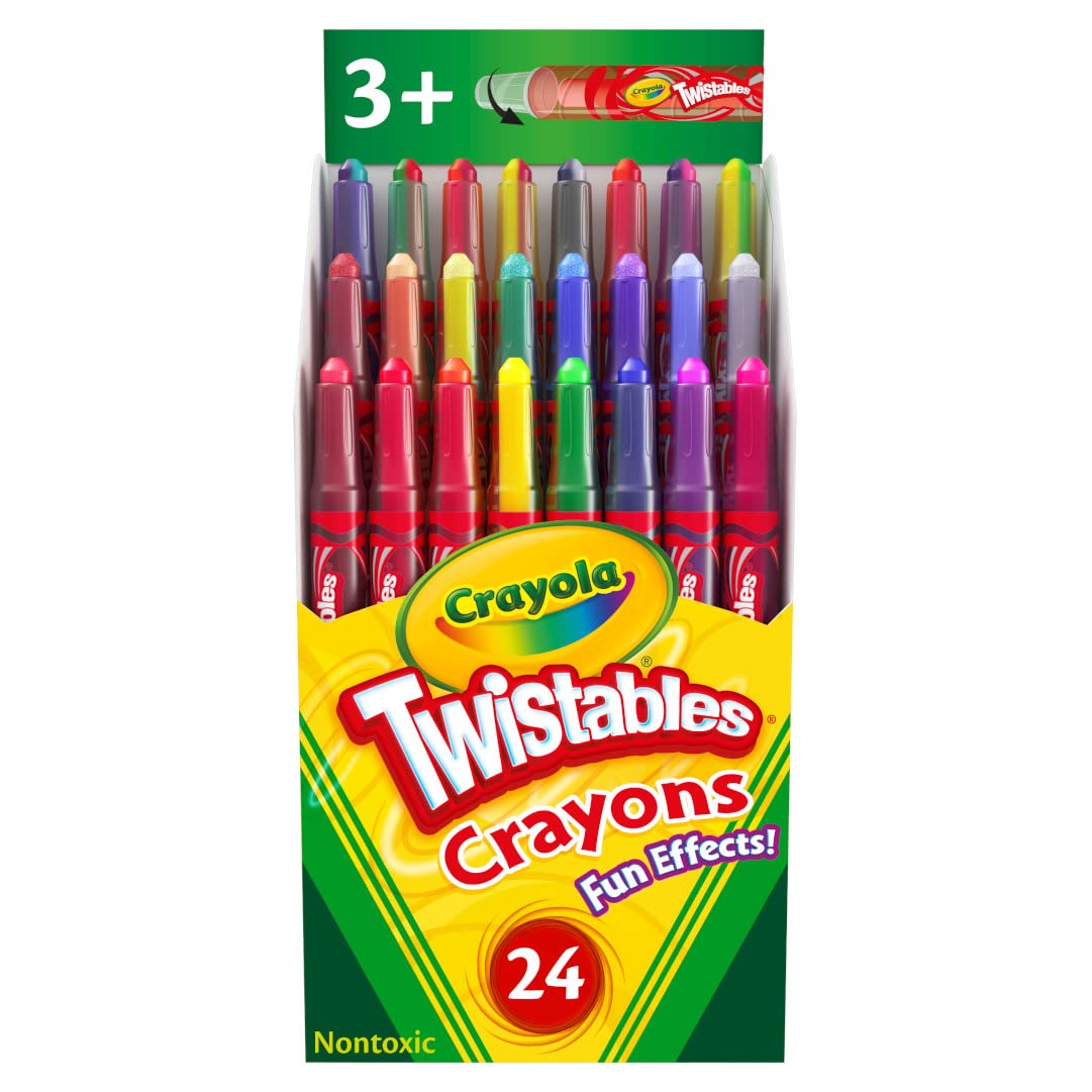 CRAYOLA Twistables Special Effects Crayons - 24 Pack | No Sharpening Needed | Ages 3+