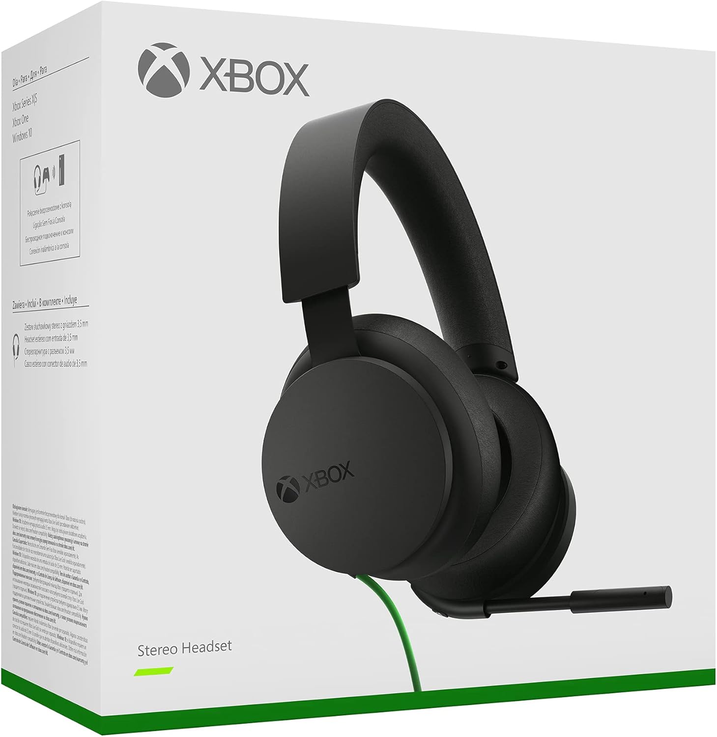 Xbox Stereo-Headset für Xbox Series X|S, Xbox One, Windows-PC – Kabelgebundenes Gaming-Headset mit 40-mm-Treibern, 3,5-mm-Klinkenstecker, On-Ear-Steuerung