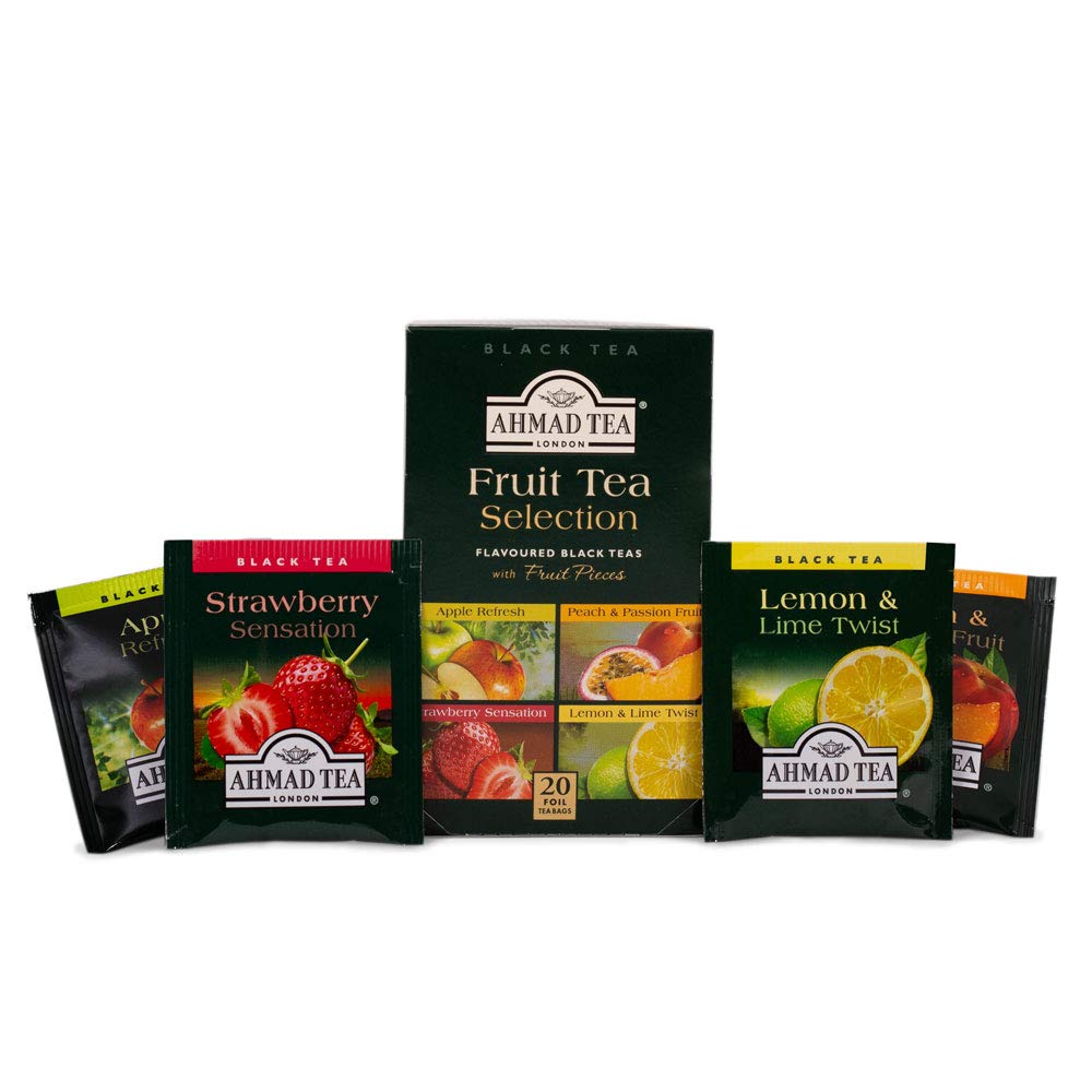 Ahmad Tea Fruit Black Tea Selection - 20 Teabags | Real Fruit Pieces | Hot or Iced 7