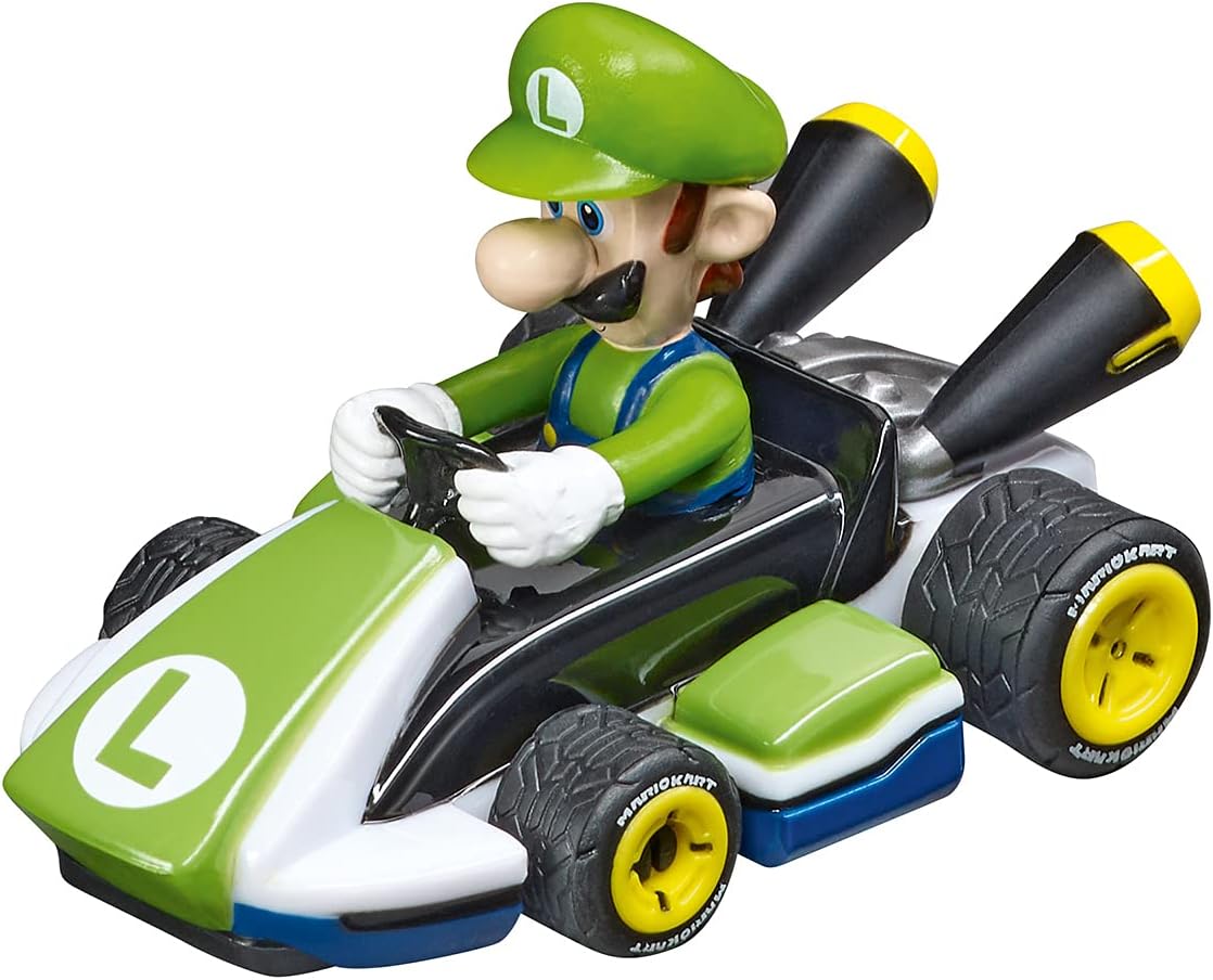 Carrera FIRST Mario Kart Mario vs Luigi 2.9m Slot Car Race Track Set, Multicolor 2