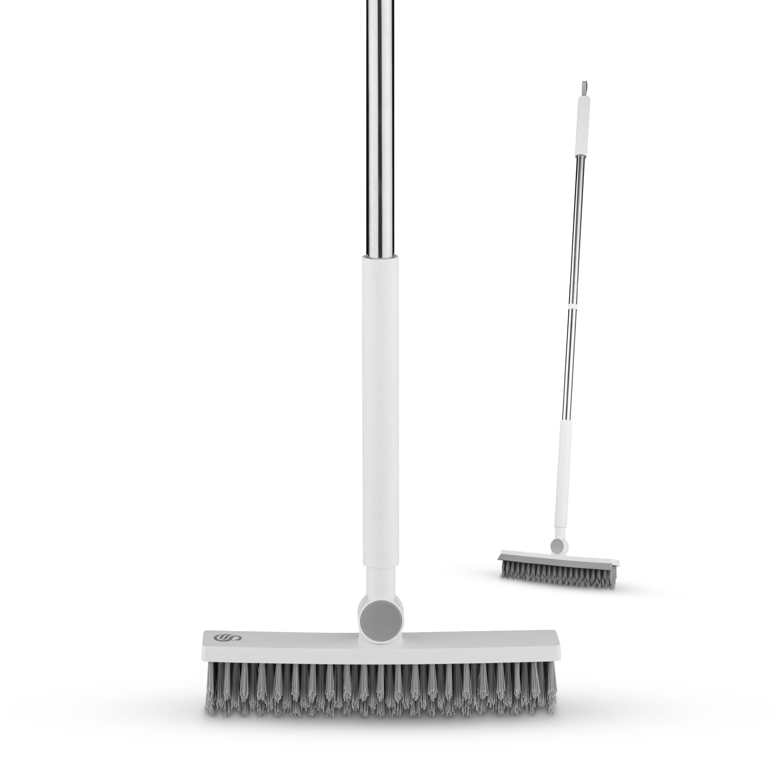 Swan Elevate Angled Floor Scrubbing Brush with Squeegee | 180° Pivoting Head | 5 Layer Bristles 1