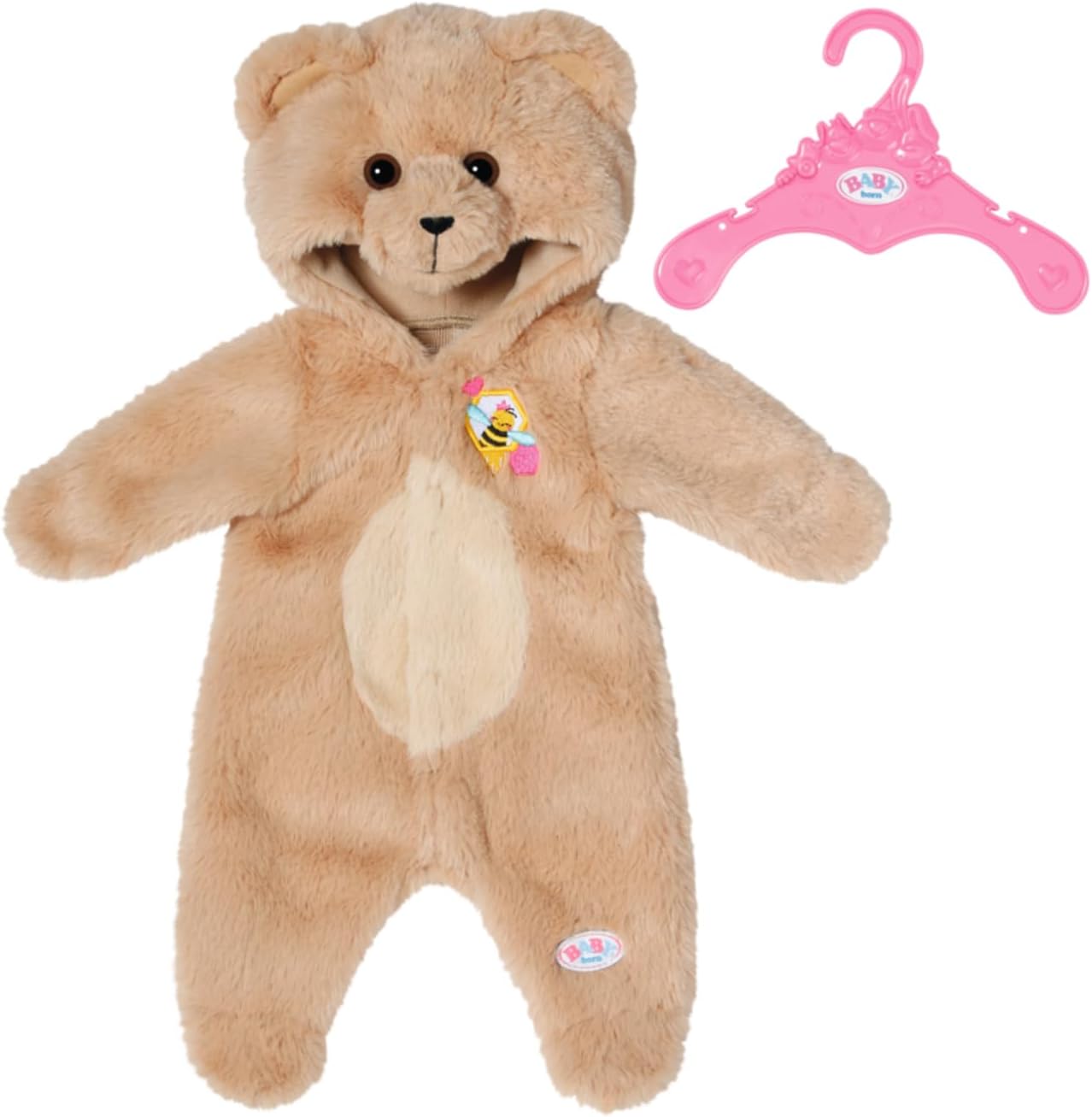 BABY born Bear Suit 836088 - Soft Cotton Polyester Onesie for Dolls