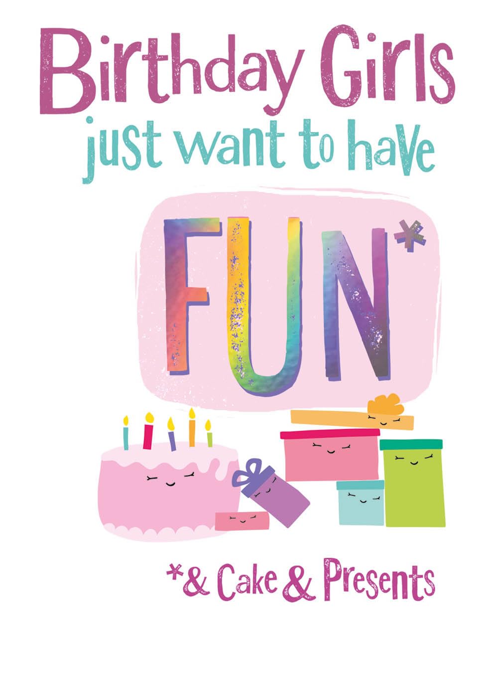 Danilo Promotions LTD Brightside Birthday Girl Card | Fun & Celebratory | Multi Color