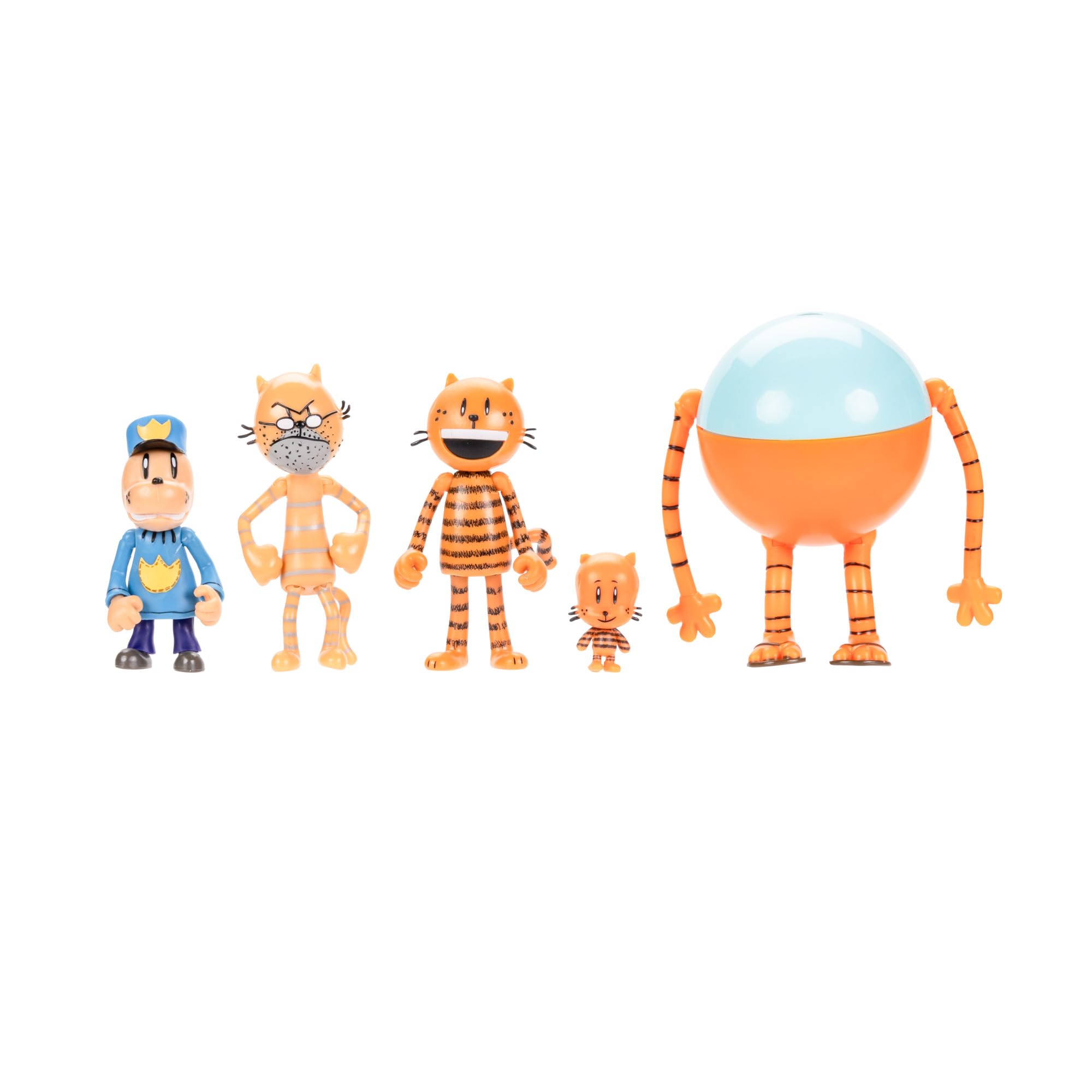 Dog Man Movie Action Figures Multipack - 6.3cm Articulated Play Figures