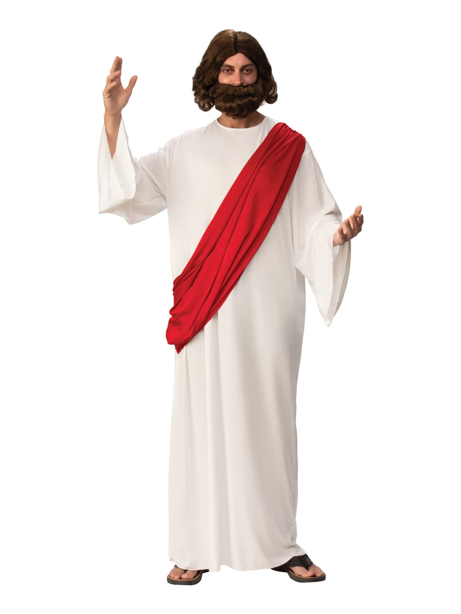 Rubies Men's Jesus Costume - Standard Size (Chest 36"-42") | Polyester Fancy Dress Outfit