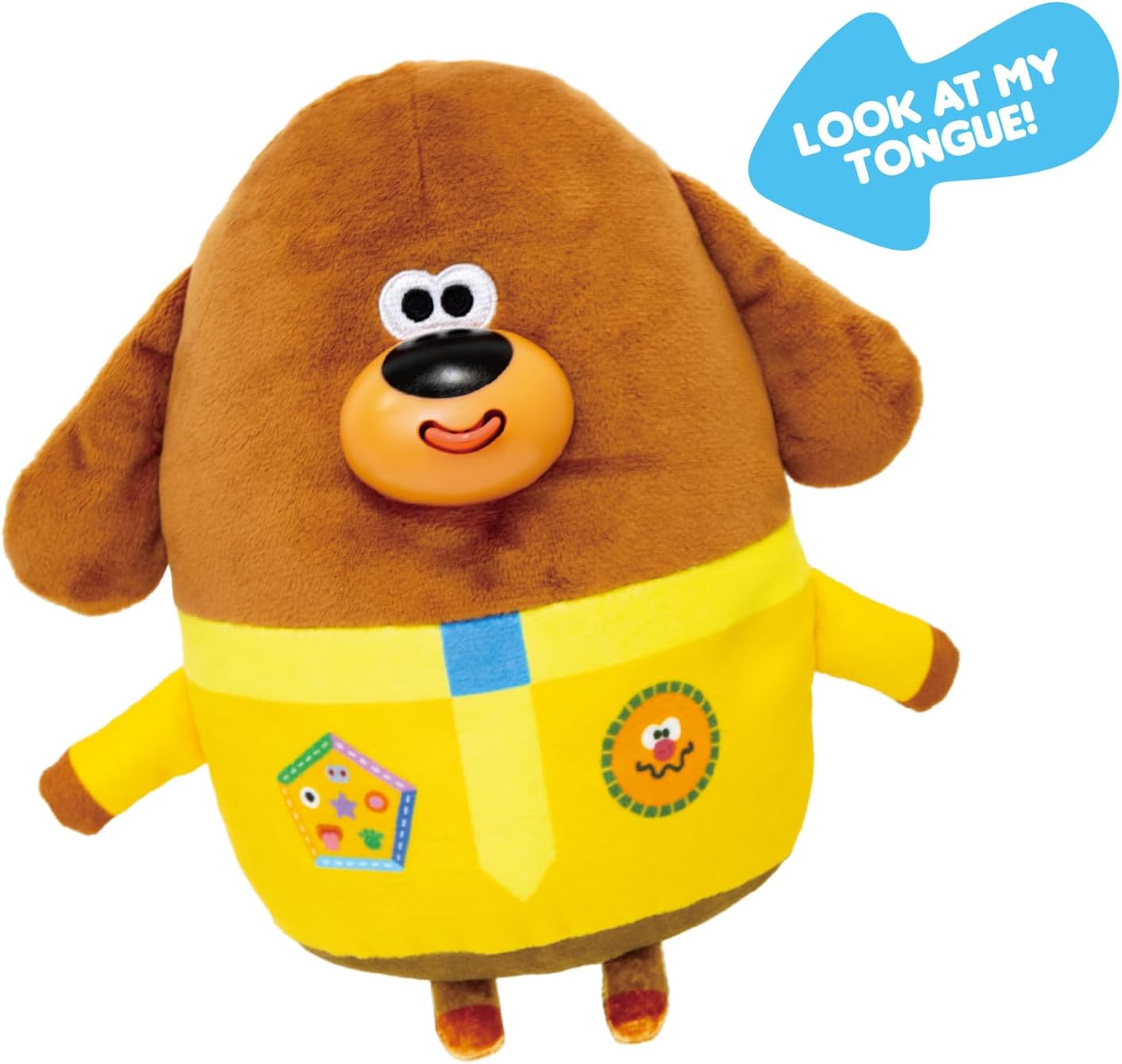 Hey Duggee Silly Sounds Duggee Teddy Bear - Squeeze & Laugh Interactive Plush Toy