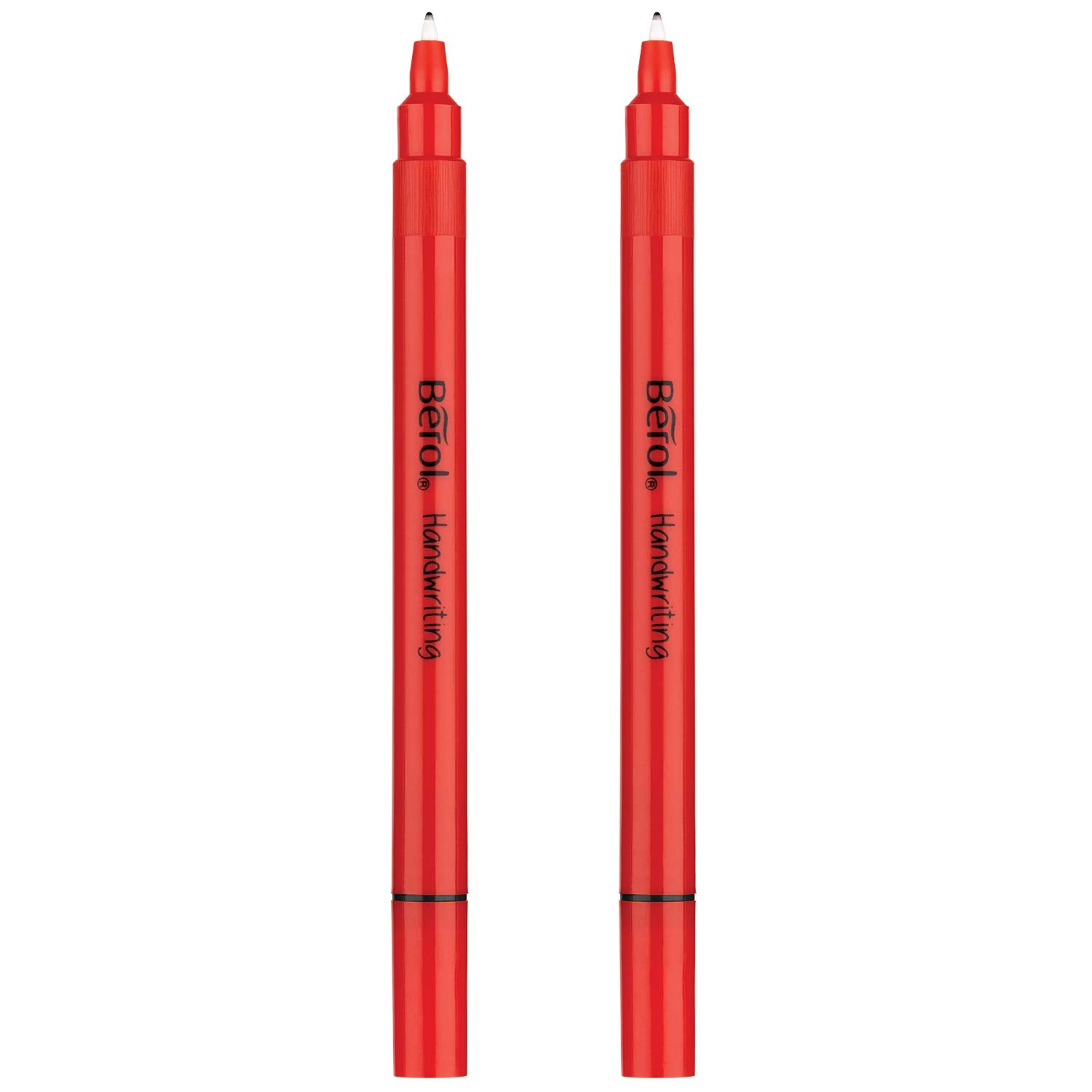 Berol Handwriting Pens | Round Shape is Easy to Hold | Washable Black Ink | Bright Barrels | 2 Count 2