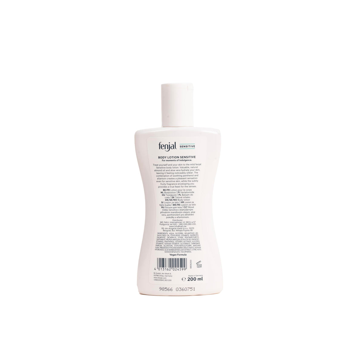 Fenjal Sensitive Body Lotion - 200 ml - Almond Oil & Aloe Vera