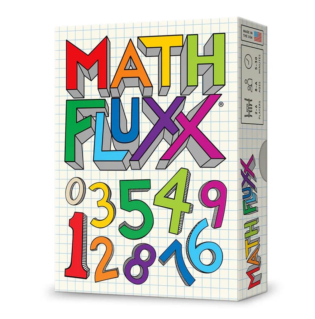 Looney Labs Math Fluxx Board Game | Ages 8+ | 2-6 Players | 5-30 Min Play Time 1