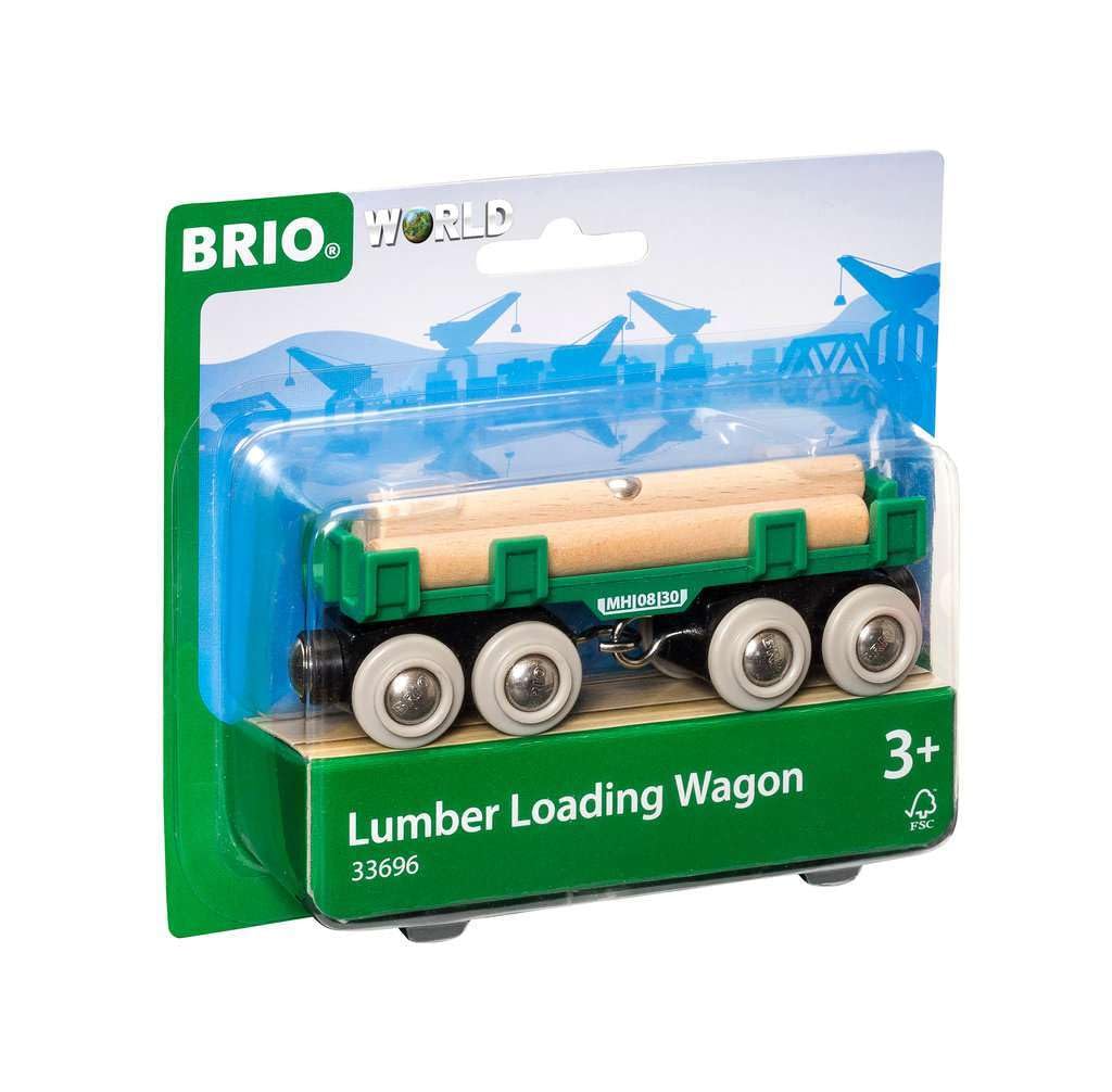 BRIO World Lumber Loading Wagon Train Set - Compatible with All BRIO Railway Sets, Age 3+ 9