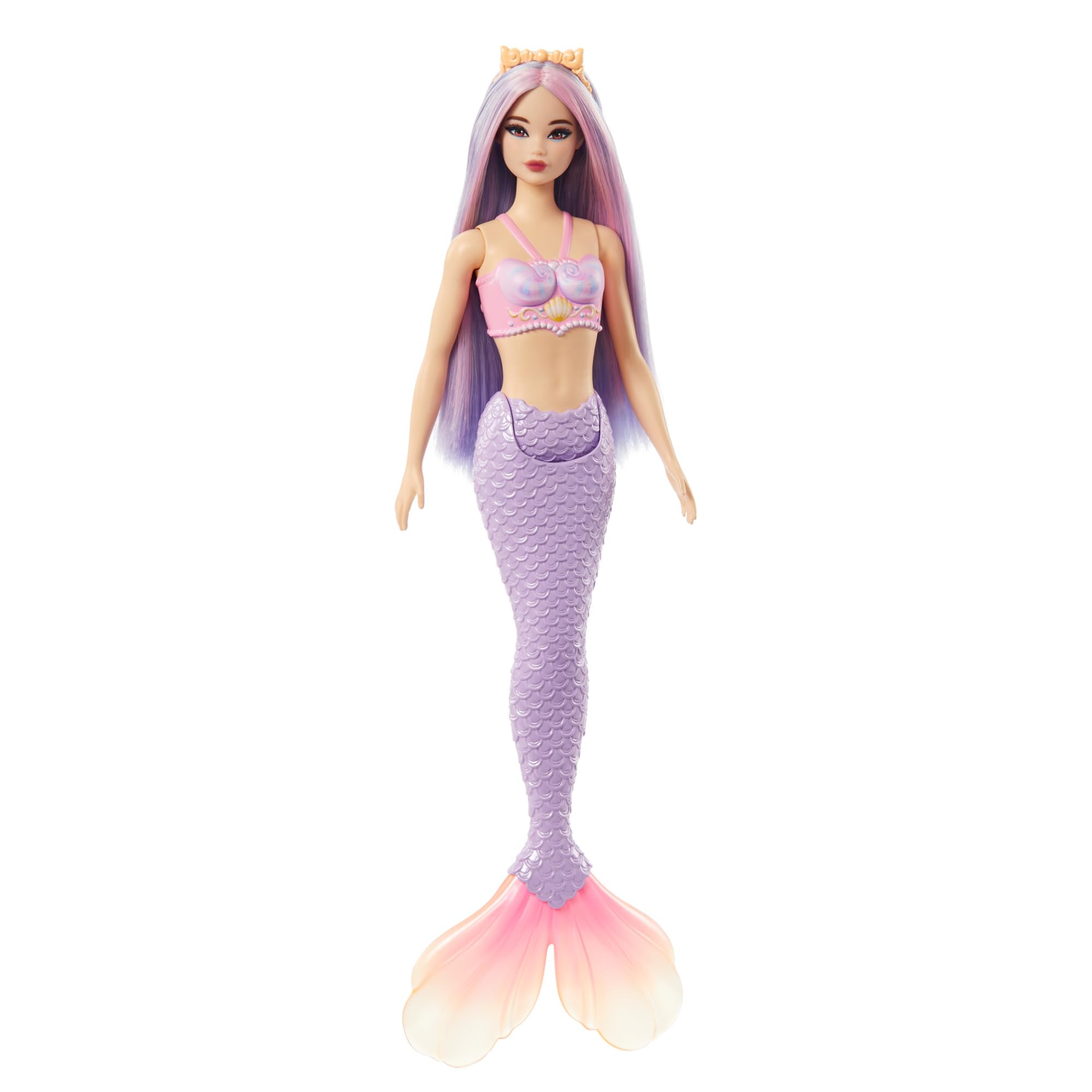 Barbie Mermaid Doll with Pink/Lilac Hair & Headband Accessory | Lavender Tail | HRR06 5