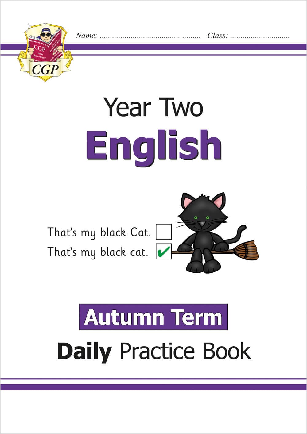CGP Books New KS1 English Daily Practice Book - Year 2 Autumn Term | Ages 6-7 | 68 Pages