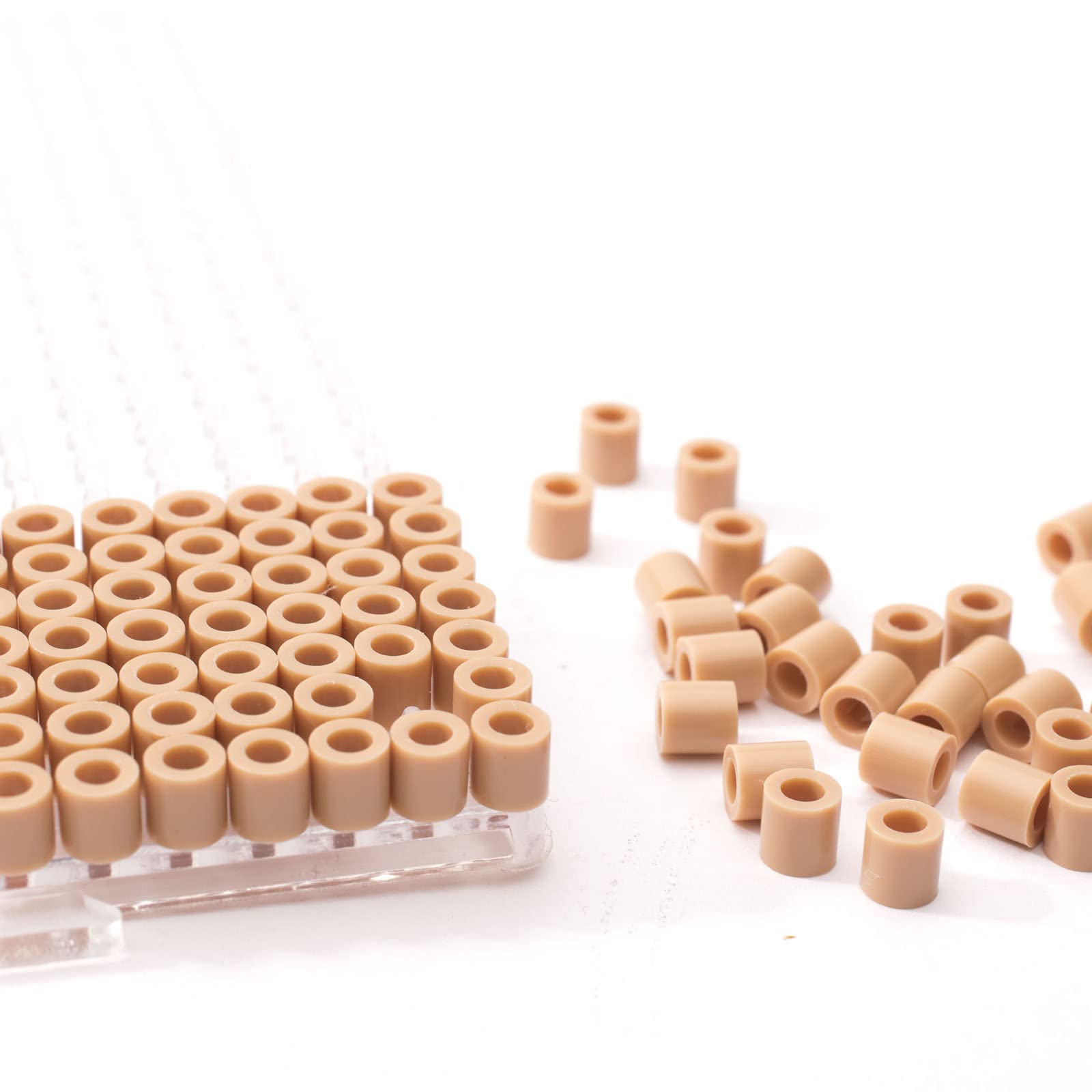 Vaessen Creative Fuse Beads - 1100-Piece Beige Melty Beads Set for Kids Crafts 5