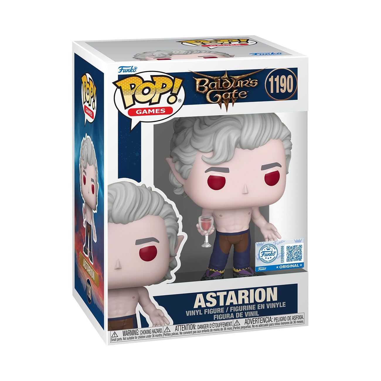 Funko Pop! Games: Baldur's Gate 3 - Shirtless Astarion | Amazon Exclusive | Model 91678