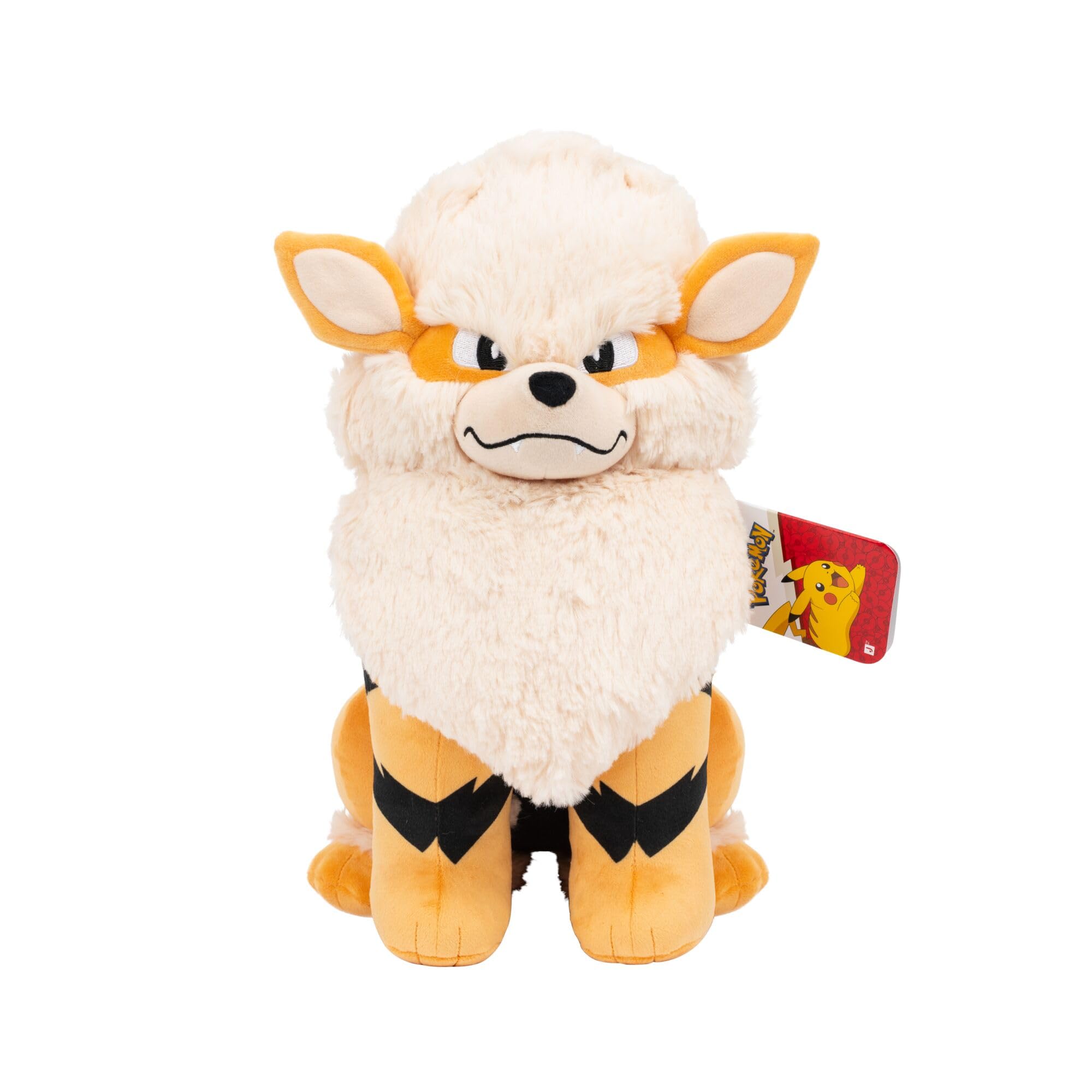Pokémon Arcanine Soft Plush Toy - 12-Inch Orange Stuffed Toy | Ages 2+ 6