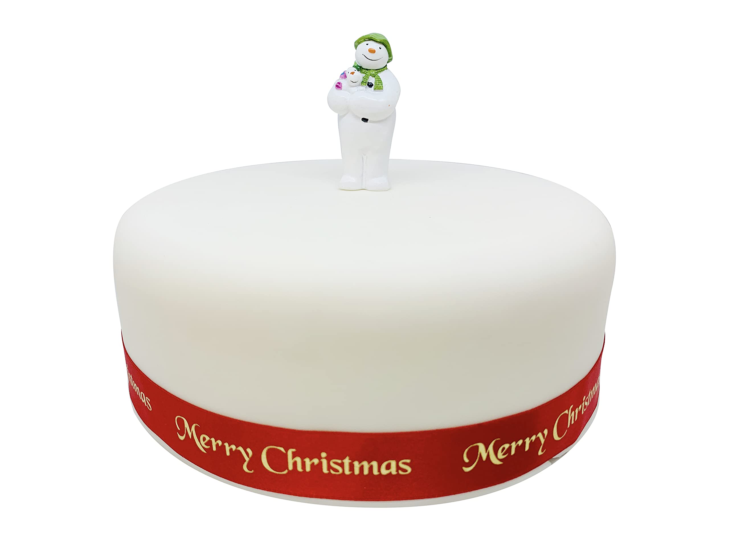 The Snowman™ and The Snowdog Cake Topper - Hand-Painted Resin Figurine for Christmas Cakes 6
