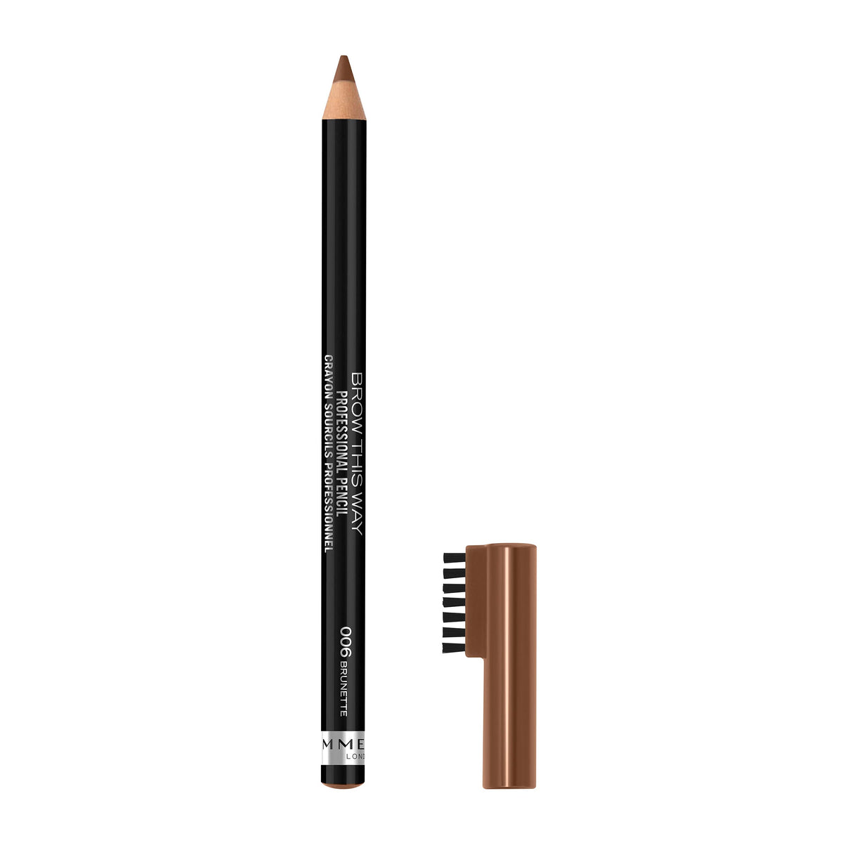 Rimmel Brow This Way Eyebrow Pencil - Brunette, 1.4 g