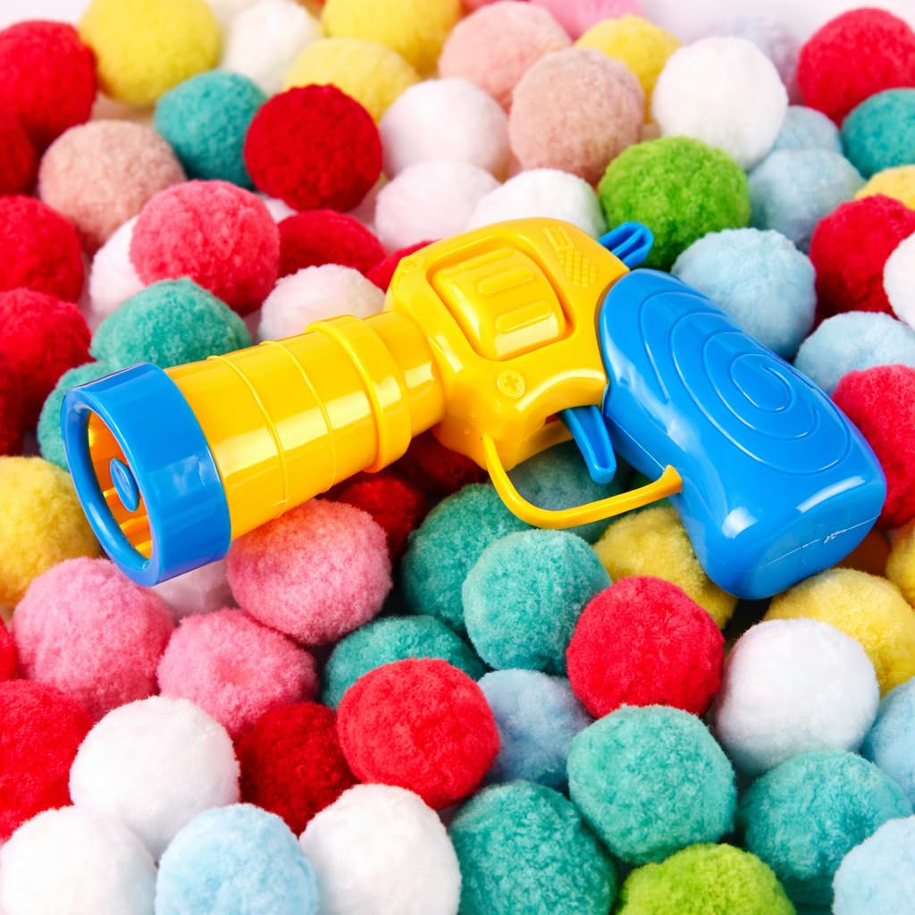 Purring Pussy Cat Ball Shooter Toy Set - 100 Pcs Mixed Balls | Catnip Scented for Exercise 1