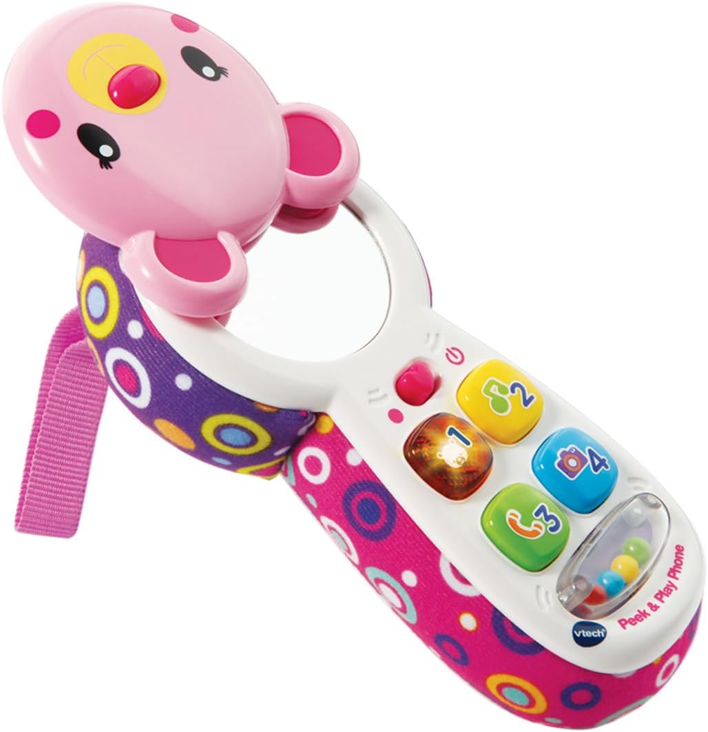 VTech Peek & Play Kids Mobile Phone - Educational Toy for Babies 3 Months+ with Lights, Sounds & Mirror 2