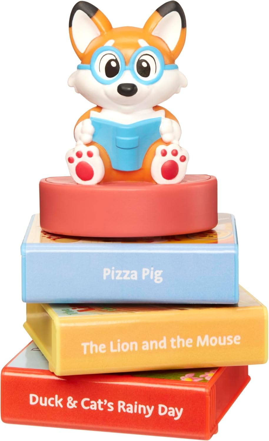 Little Tikes Story Dream Machine Show & Go Aufbewahrungskoffer – für 10 Figuren und 32 Patronen, 3 Geschichten und Fuchs-Figur