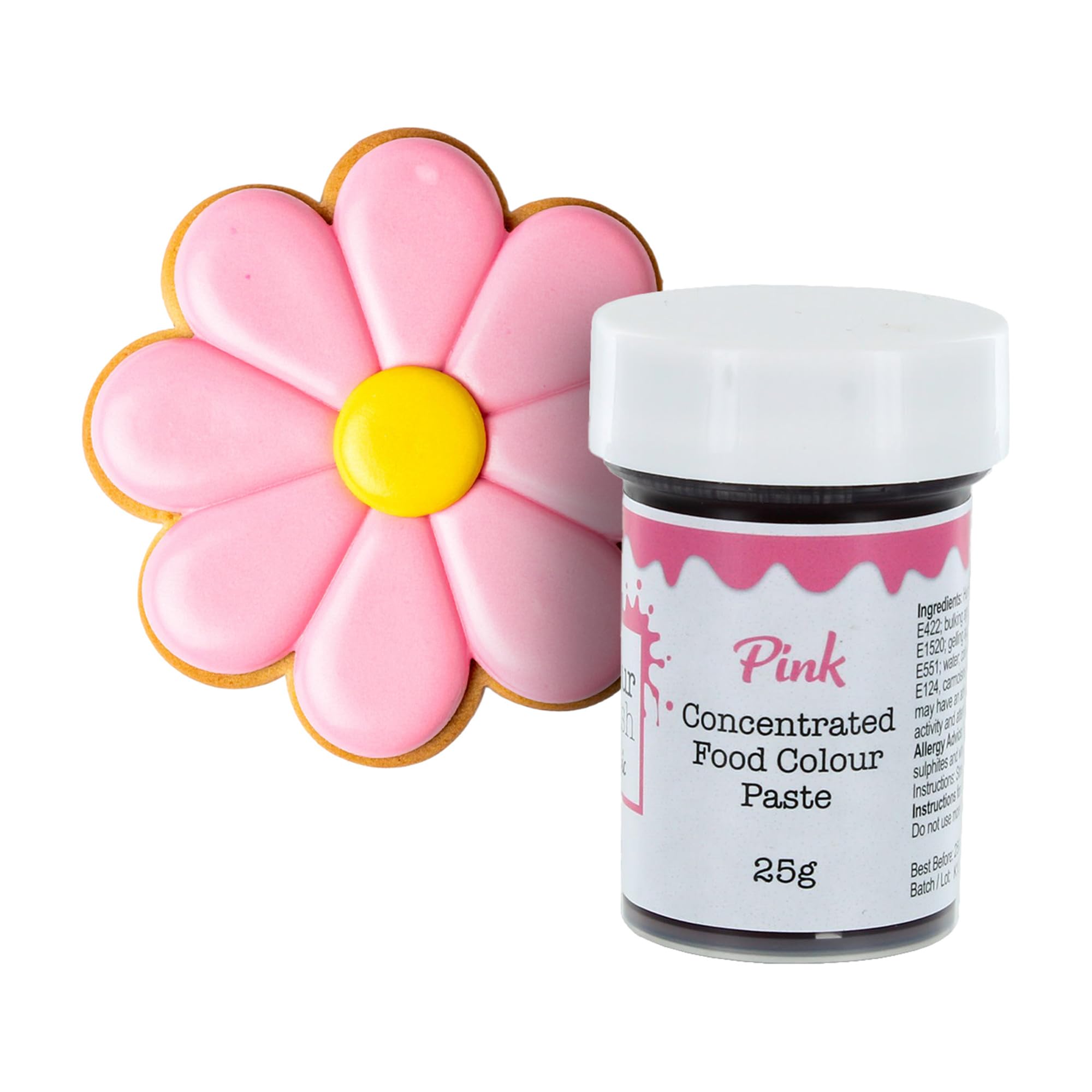 Colour Splash Concentrated Food Colouring Paste - Pink | 25g Pot | Vibrant Edible Colour for Baking 1