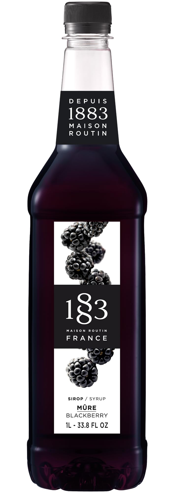 1883 MAISON ROUTIN Blackberry Syrup - 1 Liter Pet Bottle