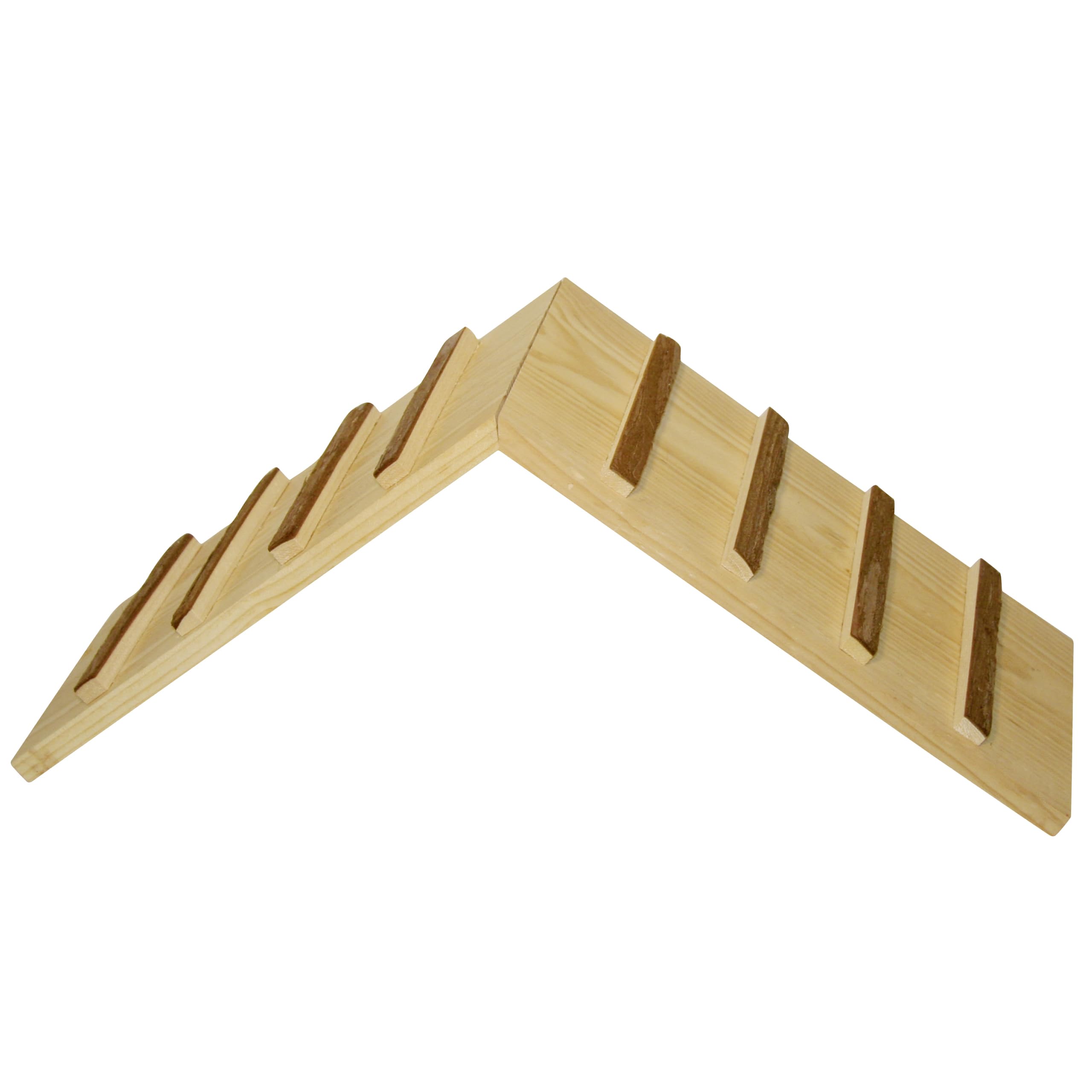 Kerbl Pet Natural Wood Bridge for Small Animals | Cage Exit/Shelter | 17 x 20 cm