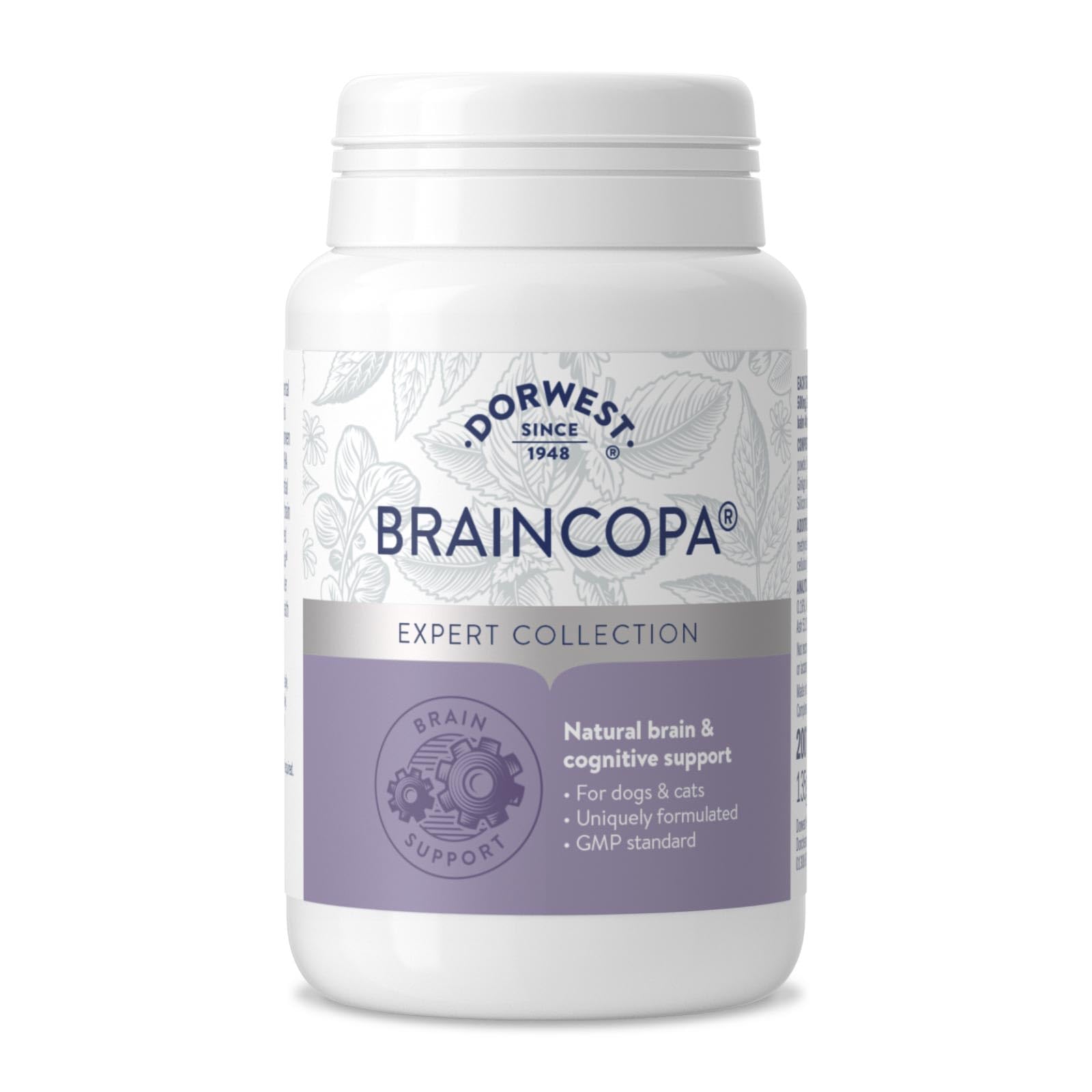 DORWEST HERBS BrainCopa Tablets for Dogs and Cats - Cognitive Support | 200 Count