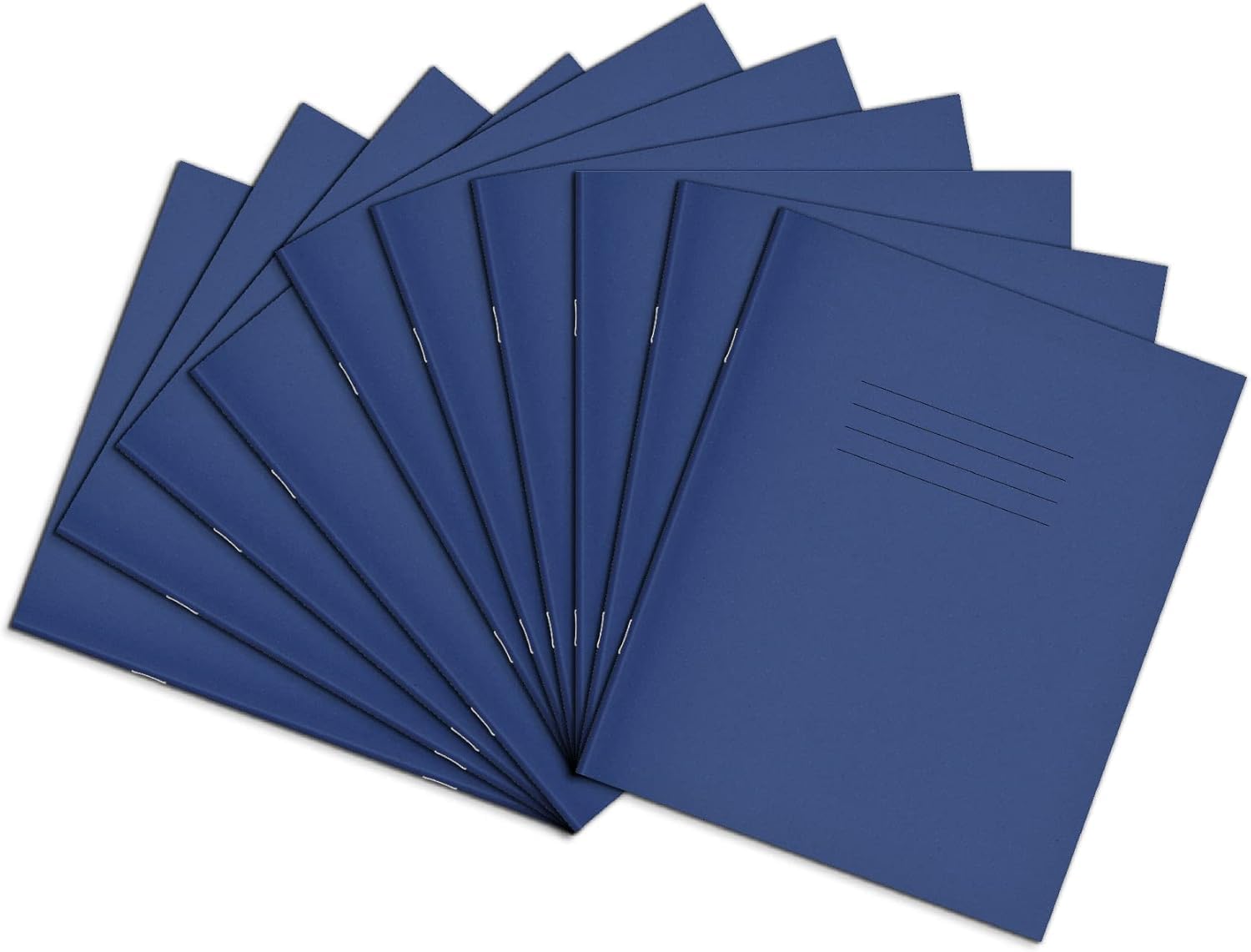 Rhino Composition Notebooks - 8 x 6.5 Inch, 48-Page, 12mm Lined, Dark Blue Cover, 10-Pack