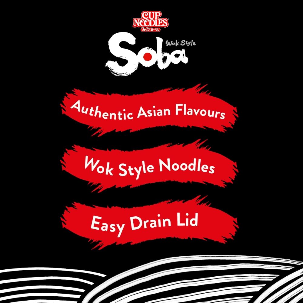 NISSIN Soba Big Classic Instant Wok Style Noodles - 113g Pot (Pack of 6) | Vegetarian-Friendly 4