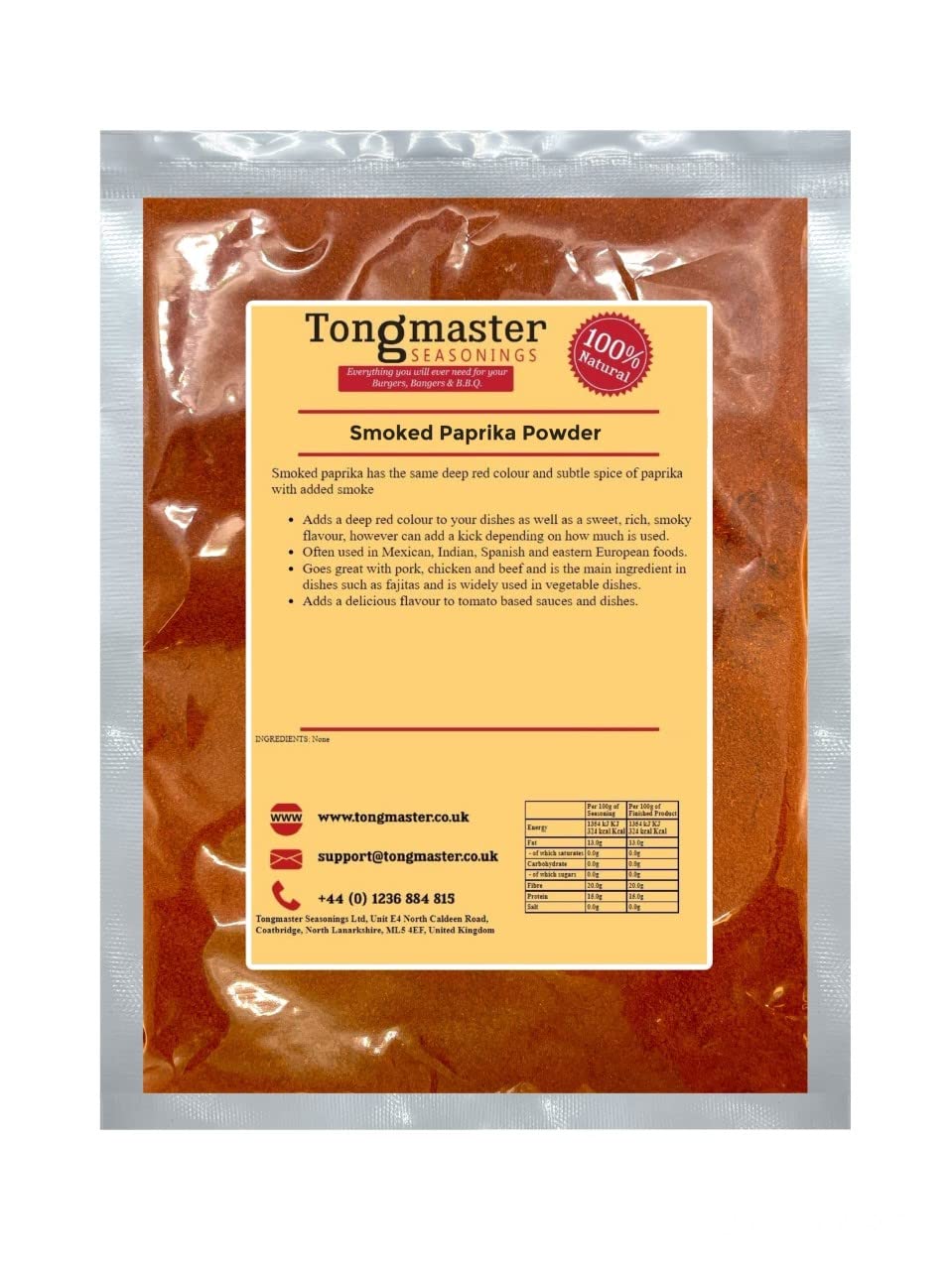 Tongmaster Smoked Paprika Powder - 500g