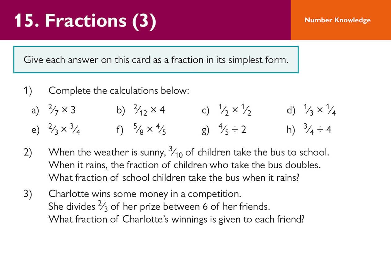 CGP Books 11+ GL Maths Practice Question Cards - Ages 10-11 | 96 Pages | Cards 5