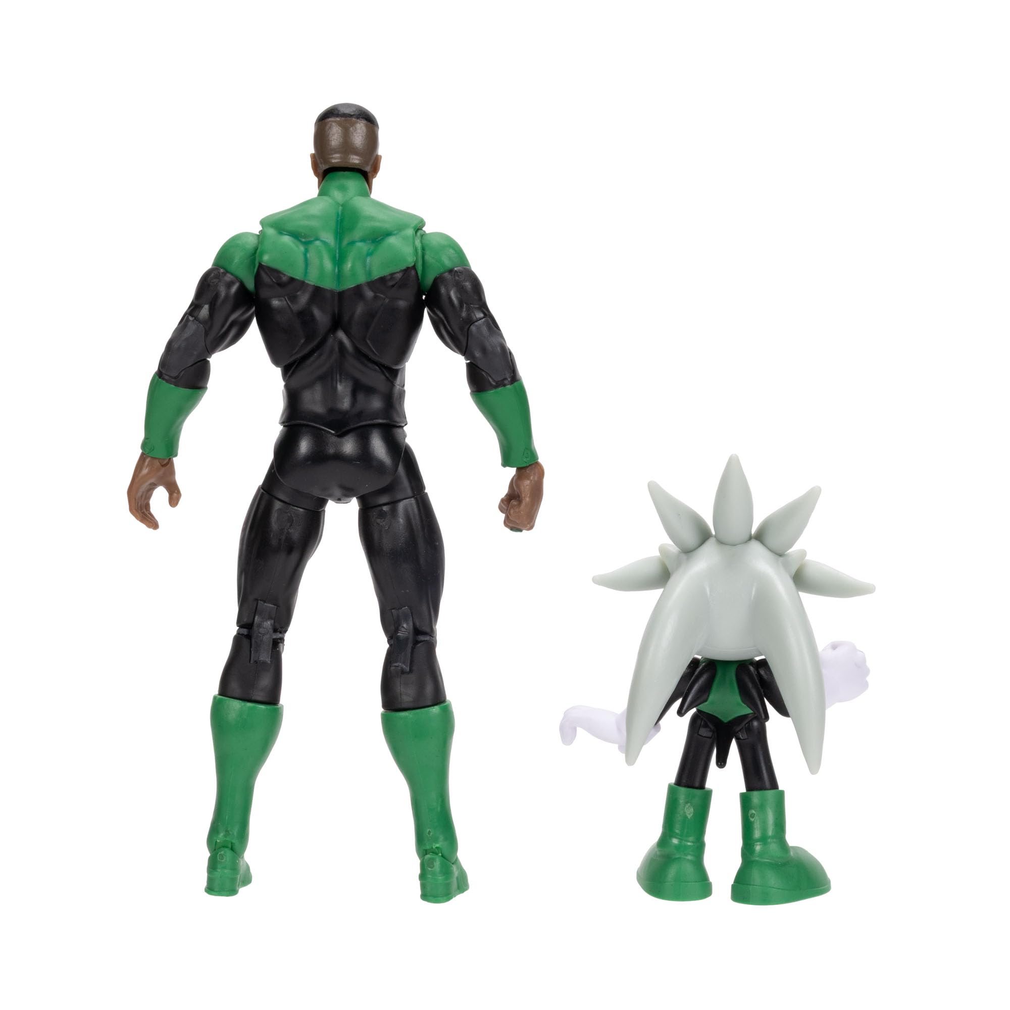 Sonic The Hedgehog DC x Sonic Silver as Green Lantern & Classic Green Lantern Action Figure Multipack 2