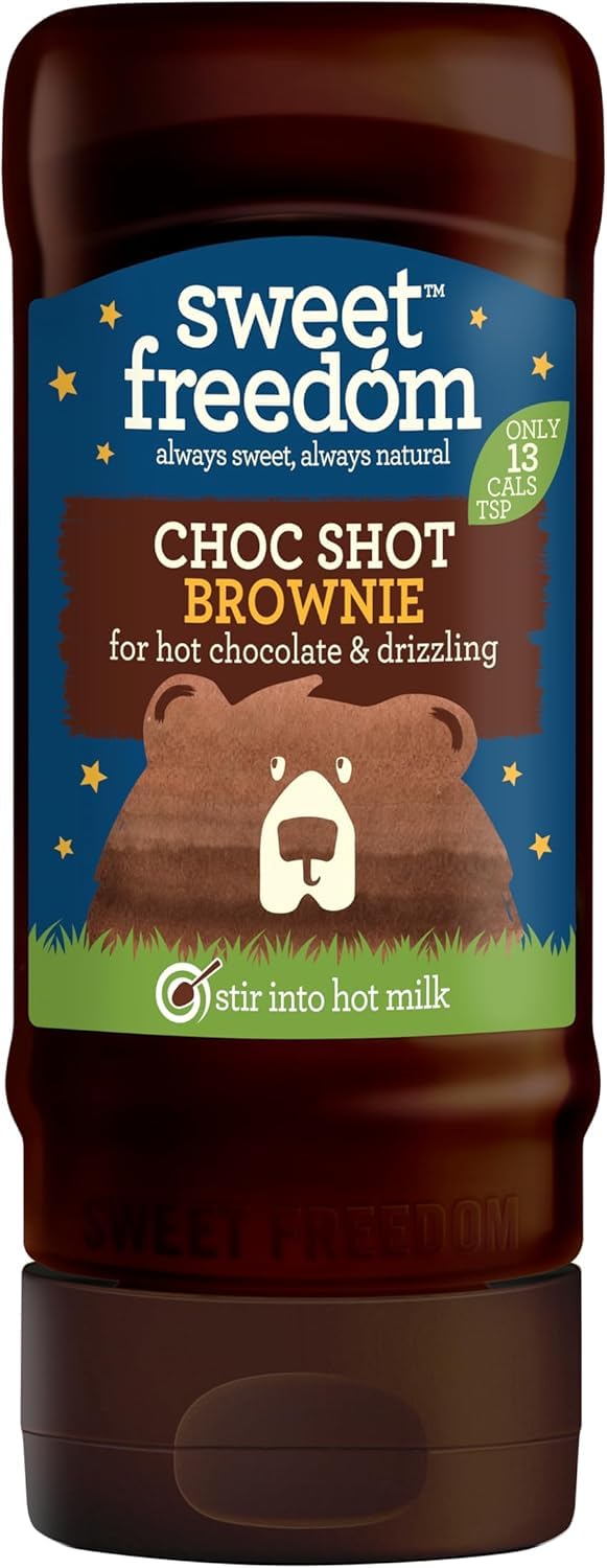 Sweet Freedom Choc Shot Brownie Sauce - Refined Sugar Free, Fat Free, High Fibre | 320g 1