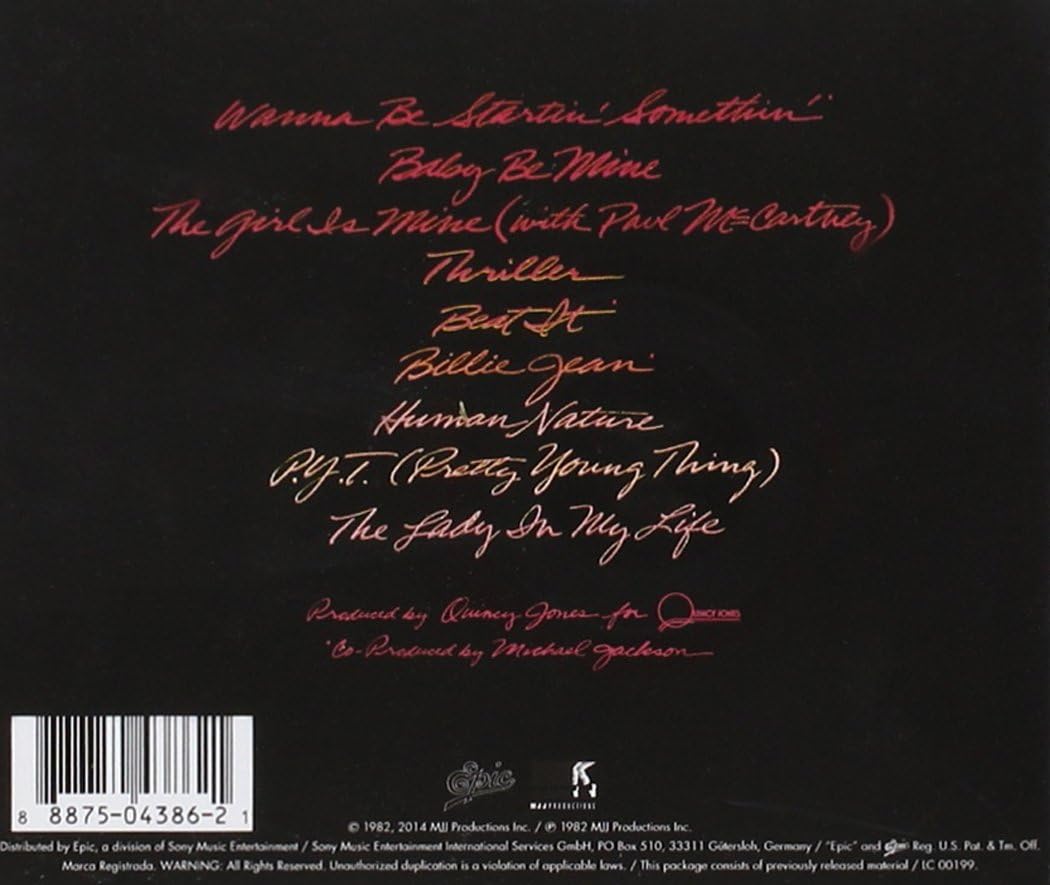 Michael Jackson - Thriller Audio CD