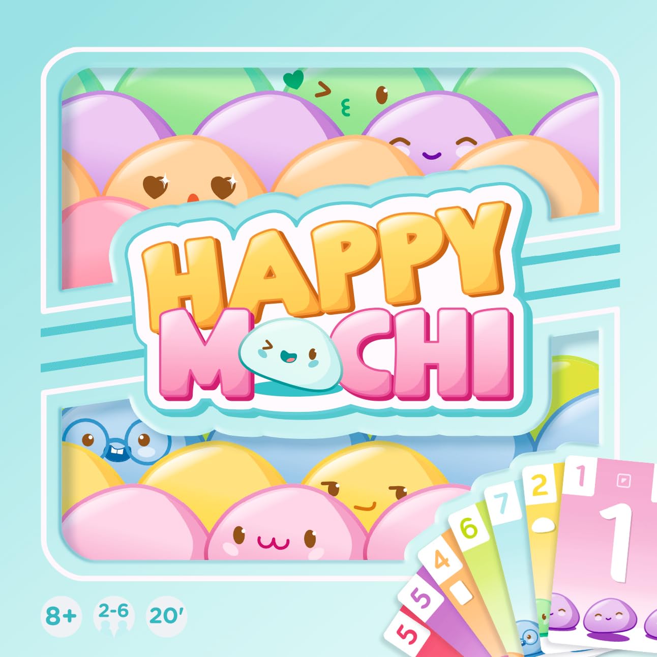 Zygomatic Happy Mochi Family Card Game | Ages 8+ | 2-6 Players | 71 Cards 1