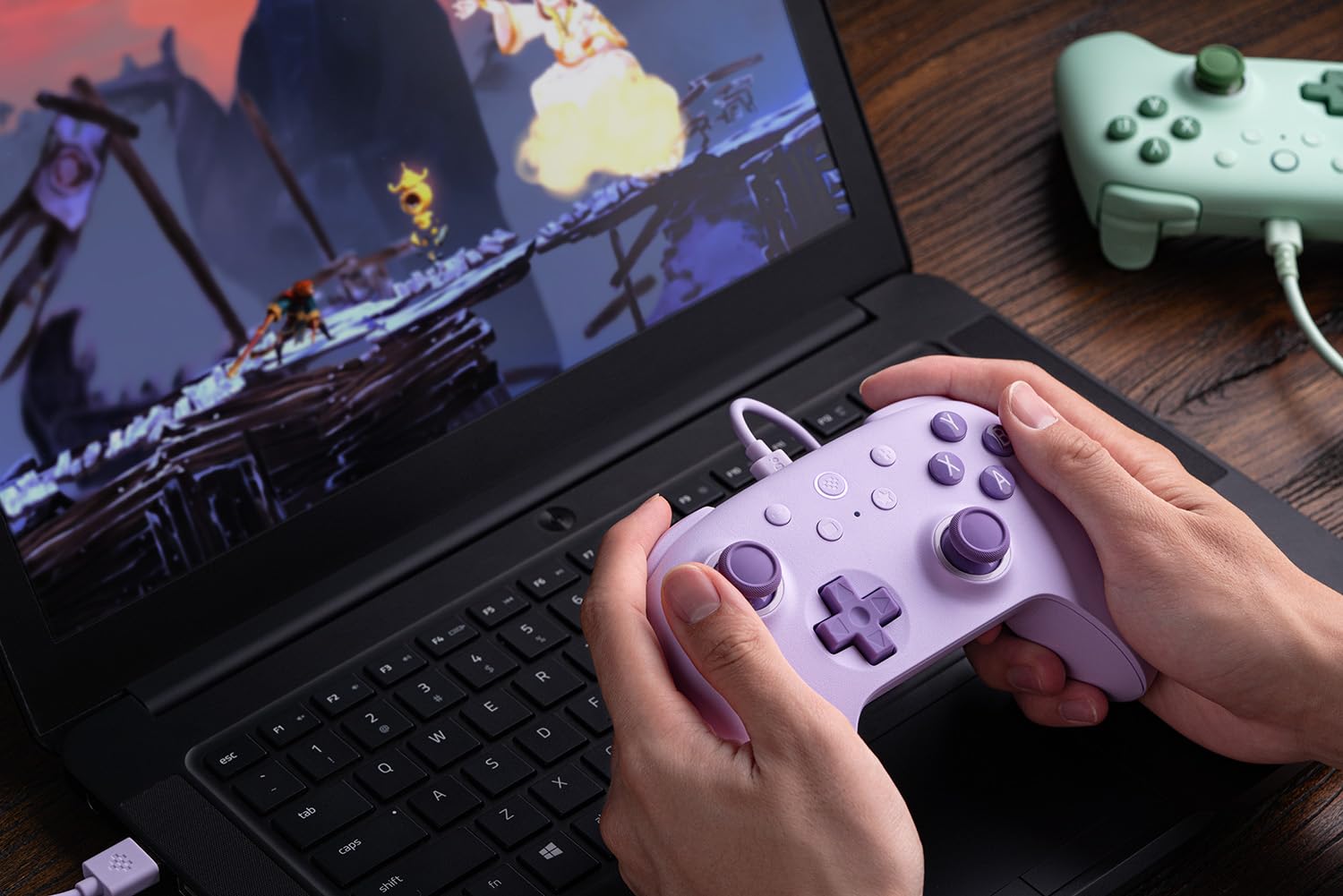 8Bitdo Ultimate 2C Wired Controller for PC & Android - 1000Hz Polling Rate, Hall Effect Joysticks