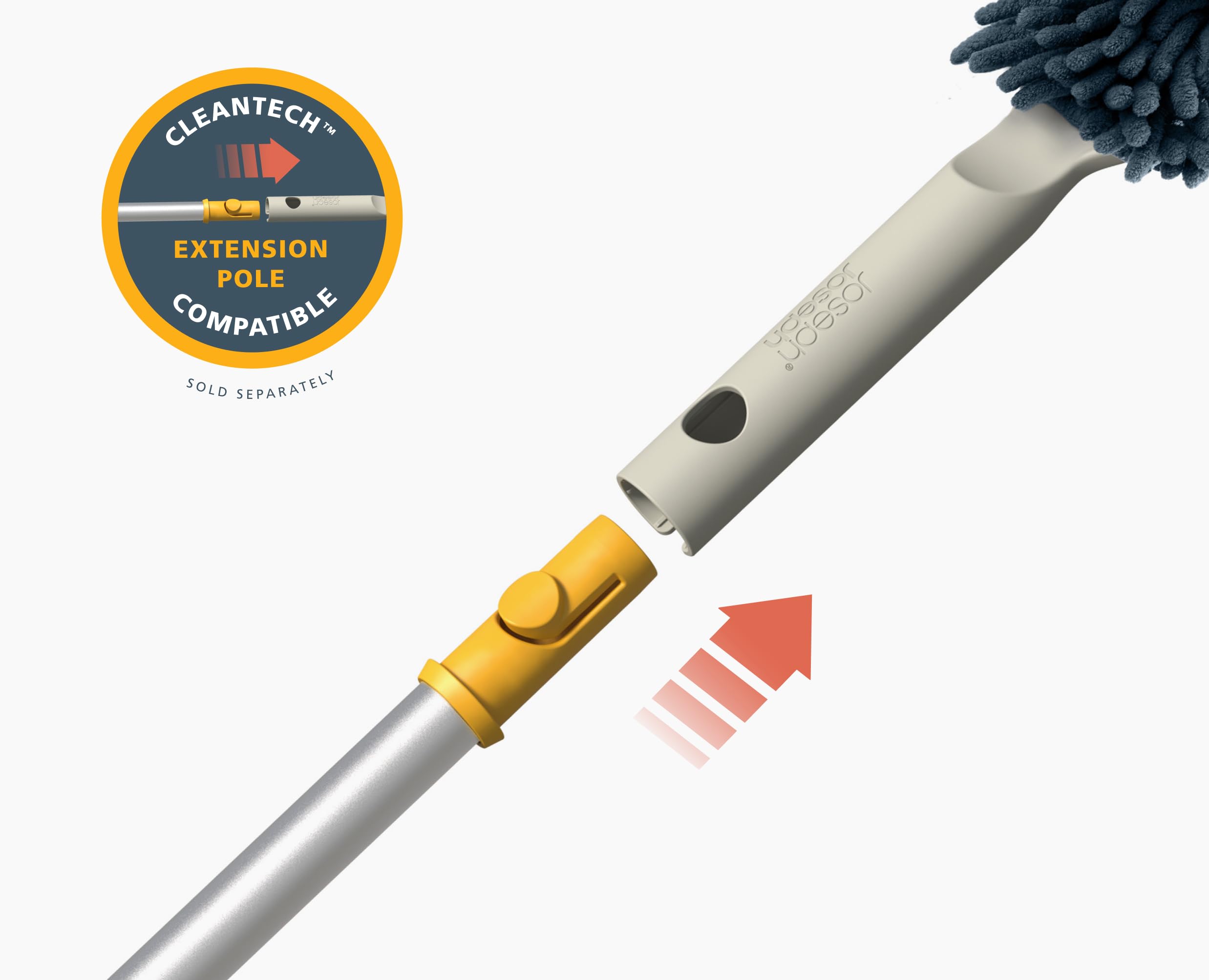 Joseph Joseph CleanTech 3-in-1 Duster with Storage Sheath and Duster Head 14