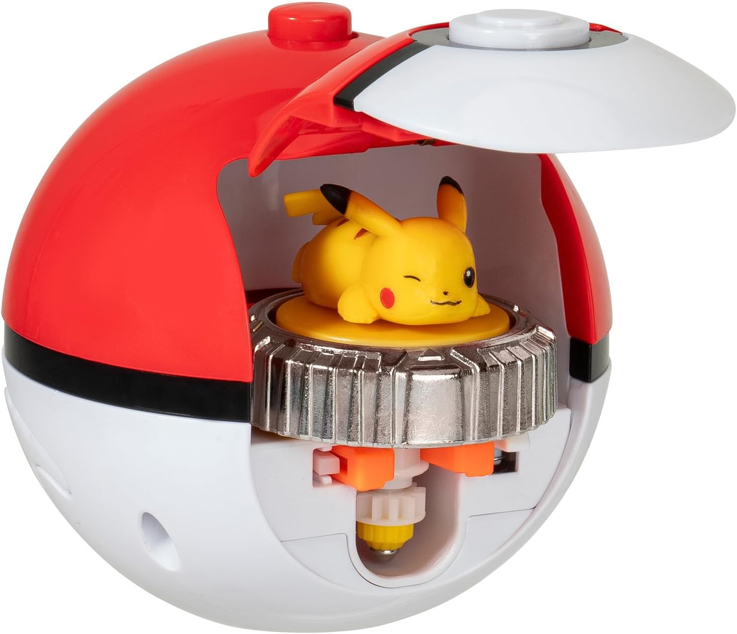 Pokémon Pikachu & Mew Battle Spinner Arena Set with Poké Ball Launchers 2