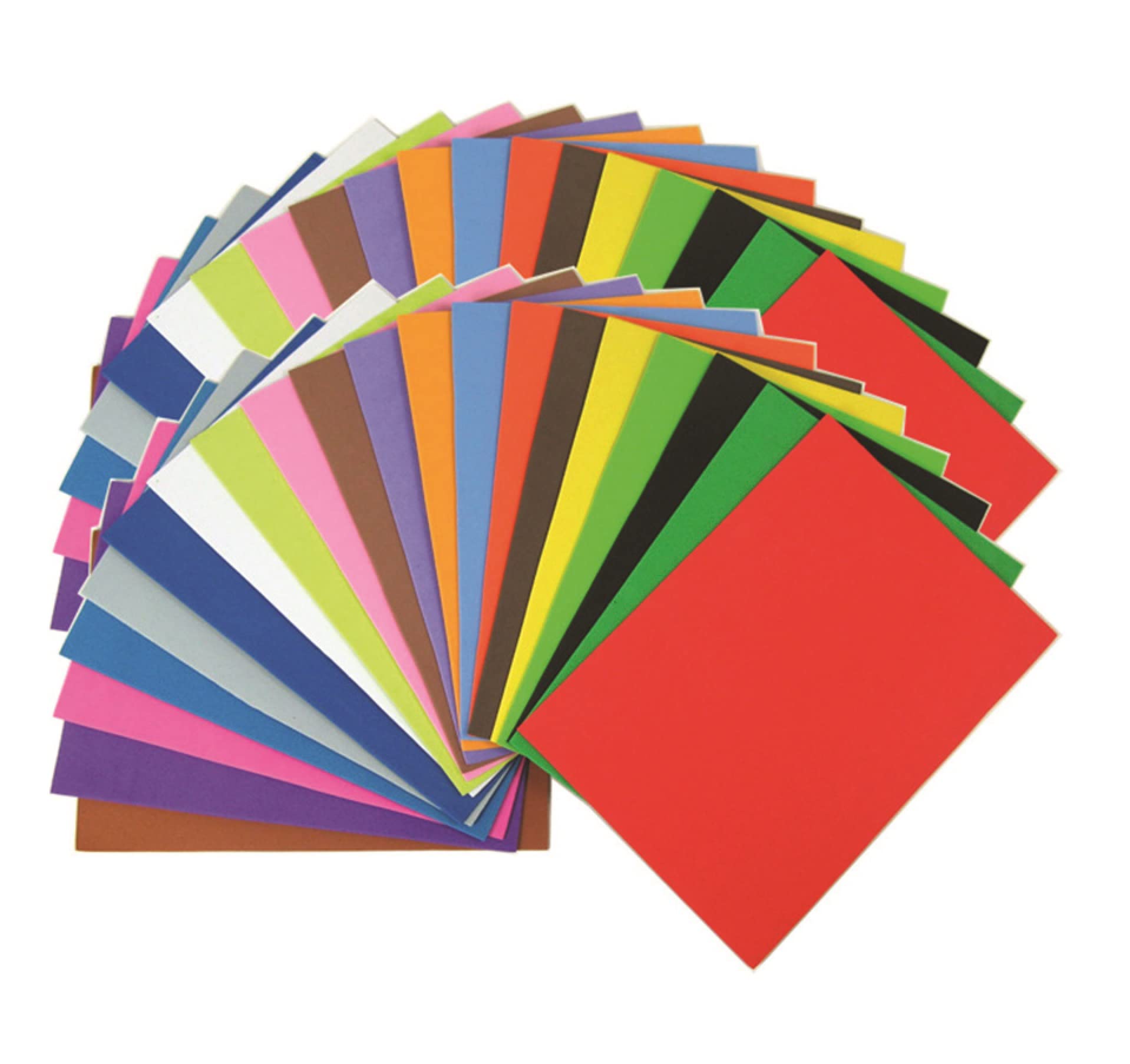 Craftplay EVA Foam Sheets - Assorted Colours | A5 Size | Pack of 40