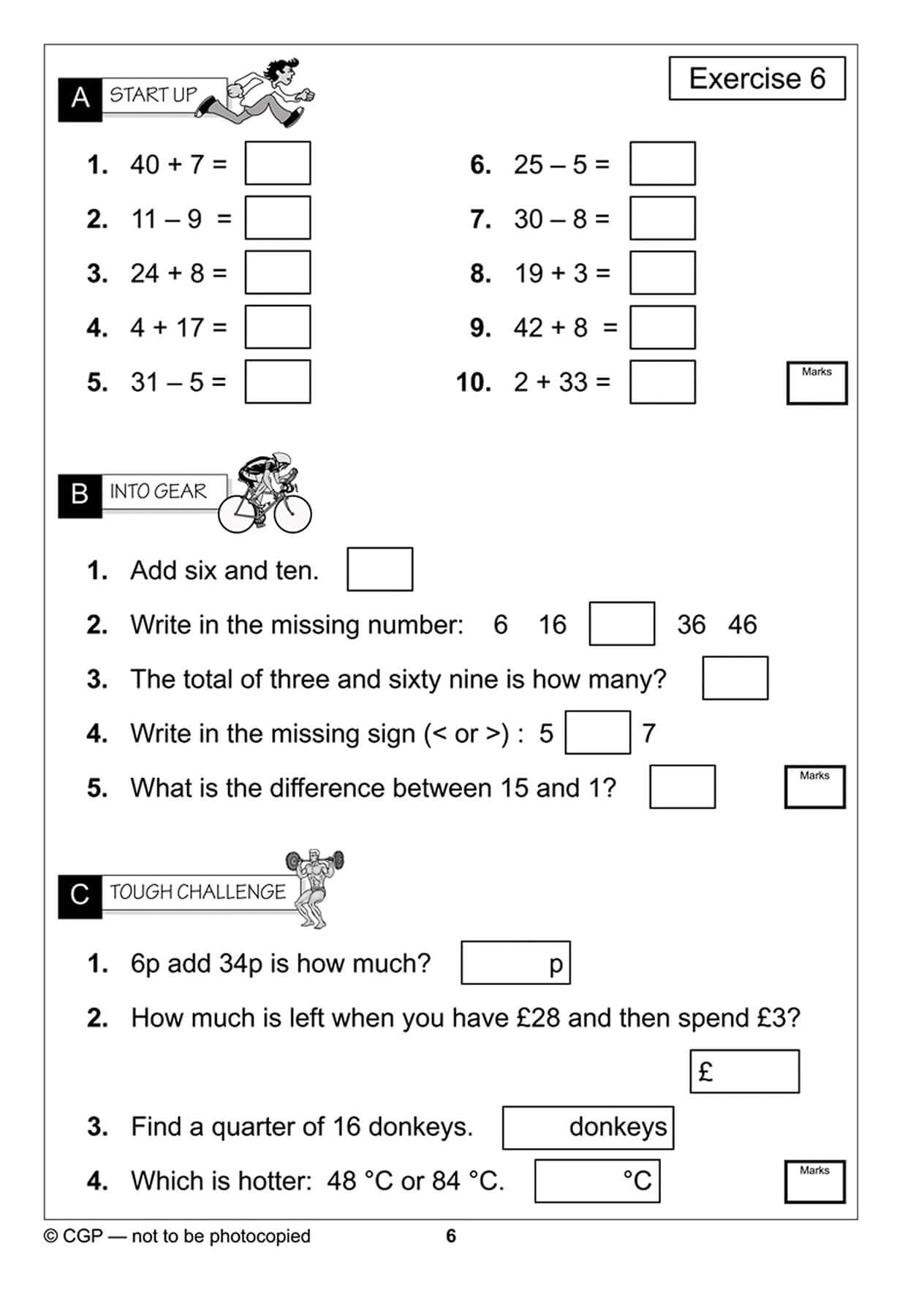 CGP KS1 Mental Maths Workout - Year 2 Study Aid | Ages 5-7 | Paperback