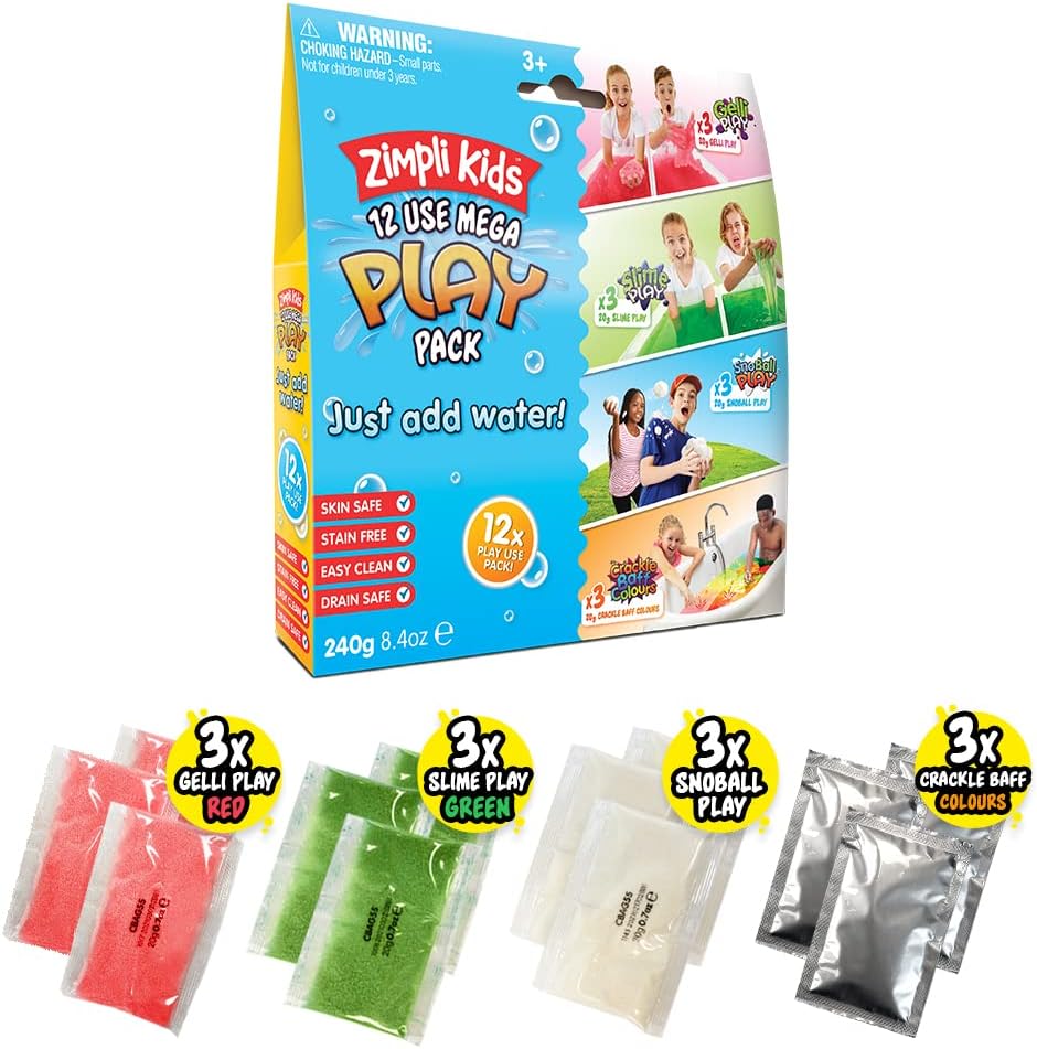 Zimpli Kids 12 Use Mega Play Pack - Messy Sensory Fun for Kids 3+ 1