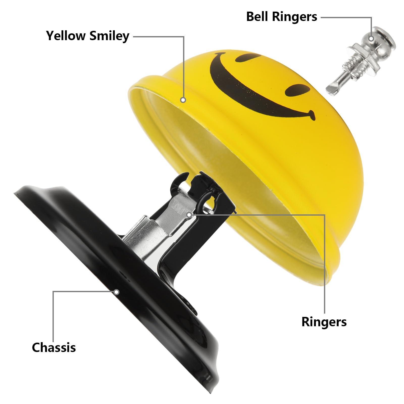 ASelected Counter Bell Service Bell - 2 Pack | 8.5cm Diameter | No Batteries Required 5